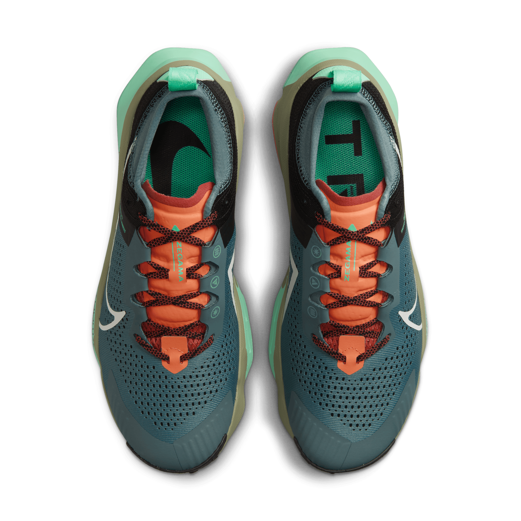 Nike Zegama "Mineral Slate/Light Bone/Black" Men's Trail Running Shoe - SLATE/LT BONE/BLACK Thumbnail View 4