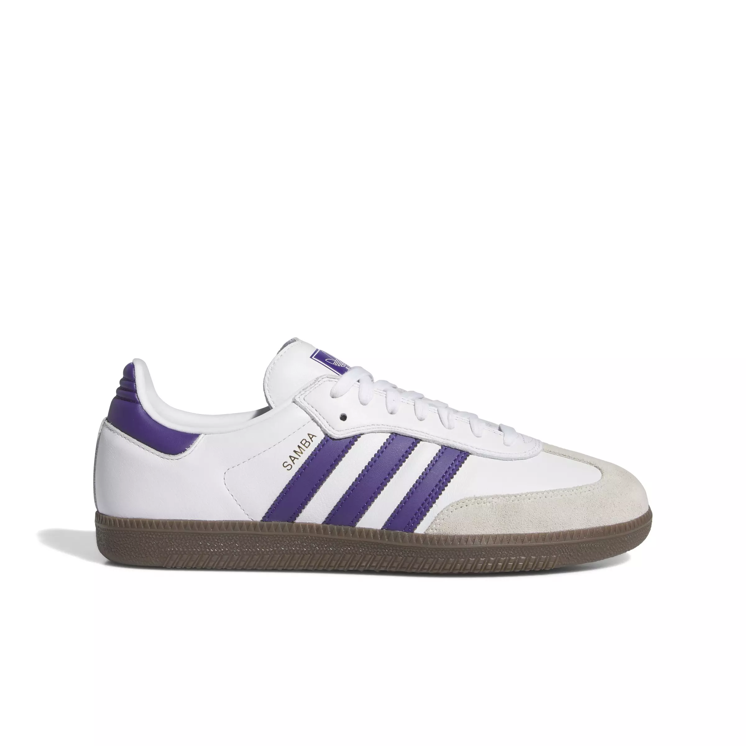 adidas Originals Samba ADV "Ftwr White/Collegiate Purple/Gold Metallic" Men's Shoe - WHITE/PURPLE/GOLD