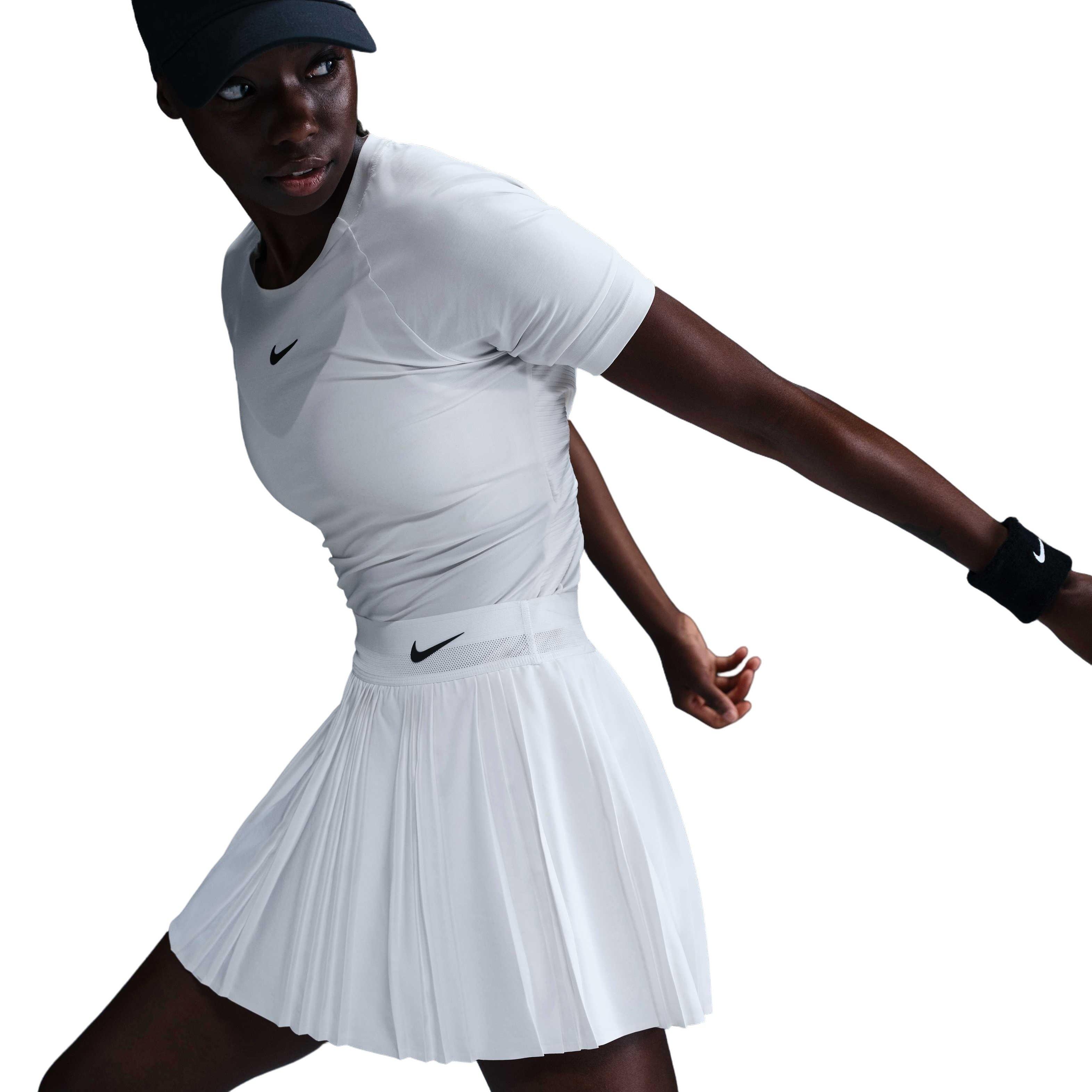 NikeCourt Slam Dri-FIT Women's White Tennis Skirt