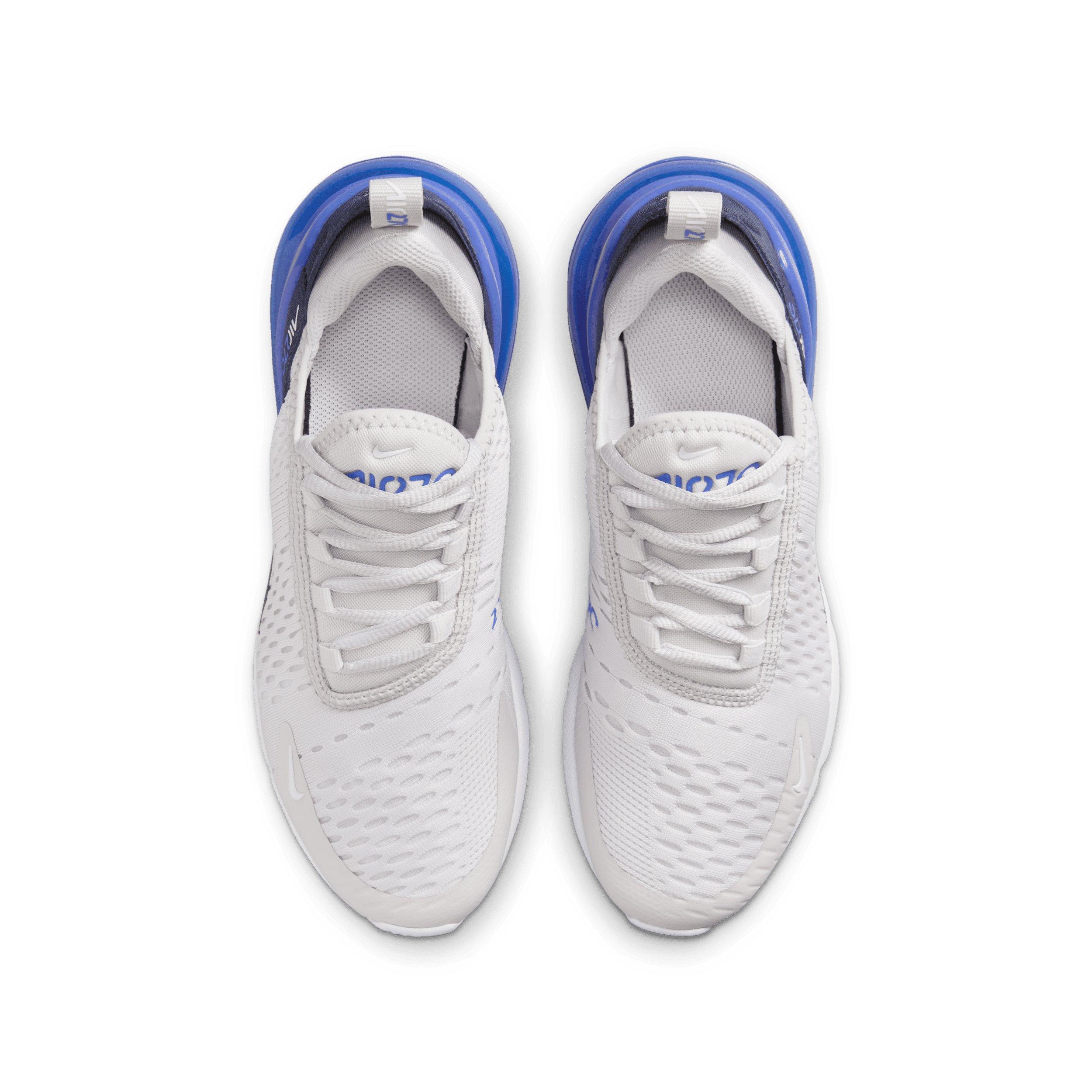 Nike Air Max 270 Grade School Boys' "Vast Grey/Hyper Royal/Thunder Blue/White" Shoe