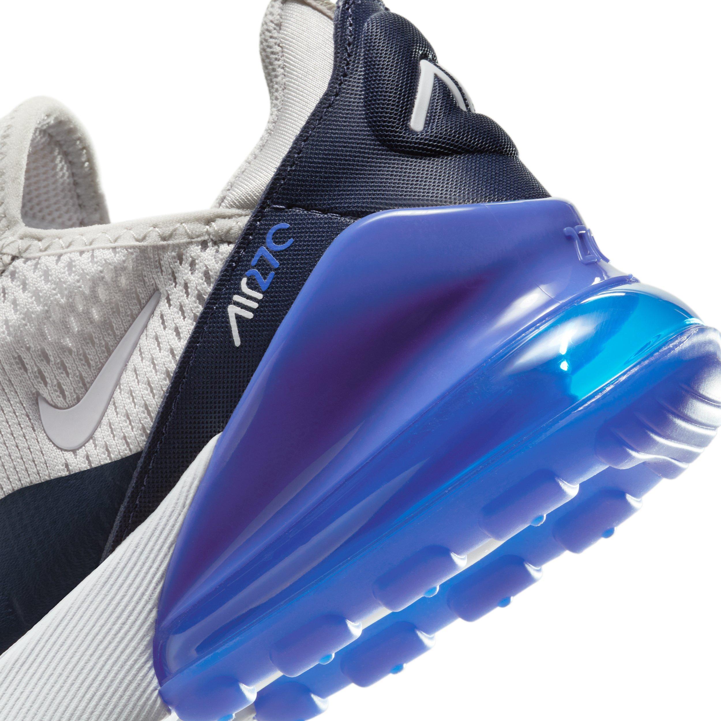 Nike Air Max 270 Grade School Boys' "Vast Grey/Hyper Royal/Thunder Blue/White" Shoe