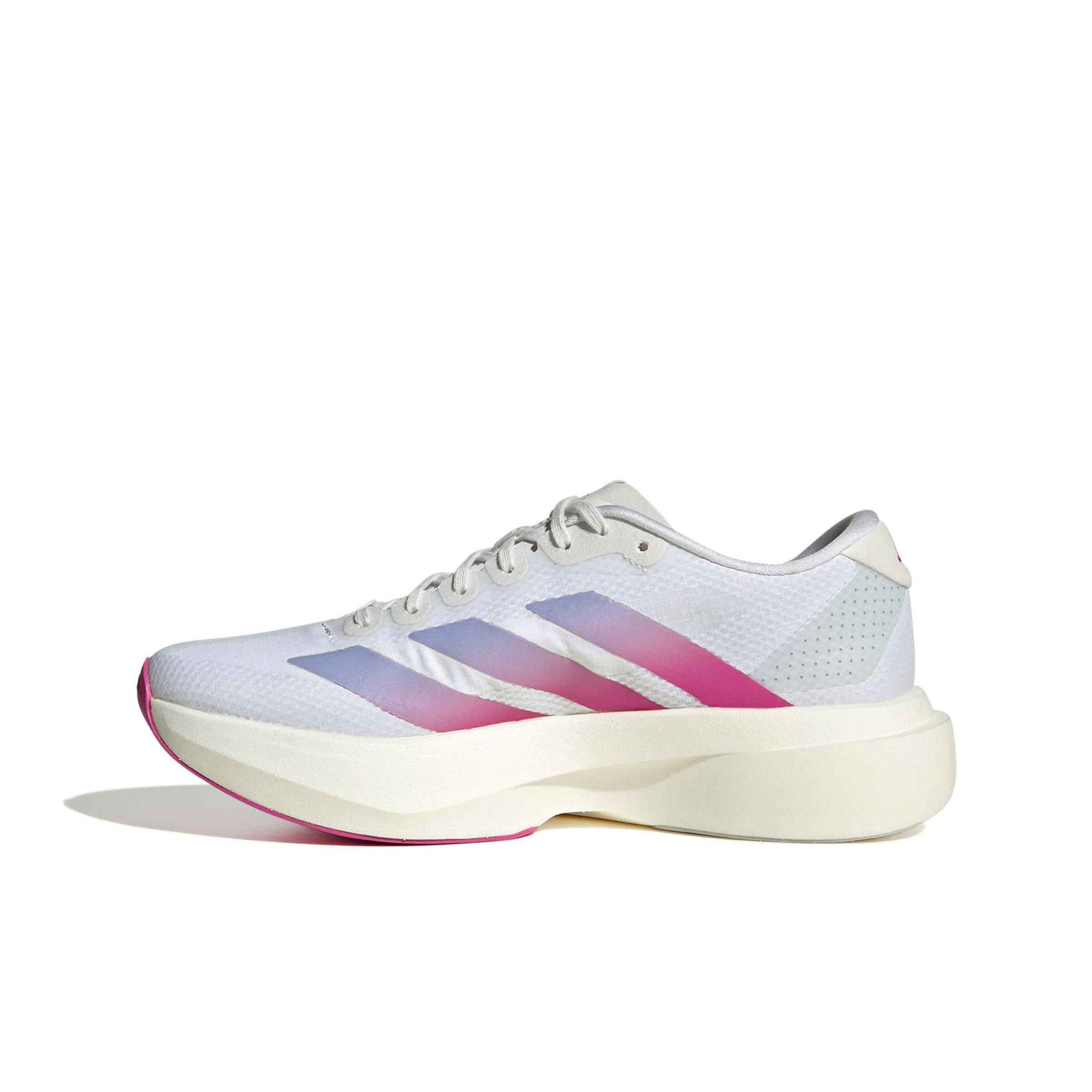 adidas Adizero EVO SL "Ftwr White/Lucid Fuchsia/Violet Tone" Women's Running Shoe - WHITE/FUCHSIA/VIOLET