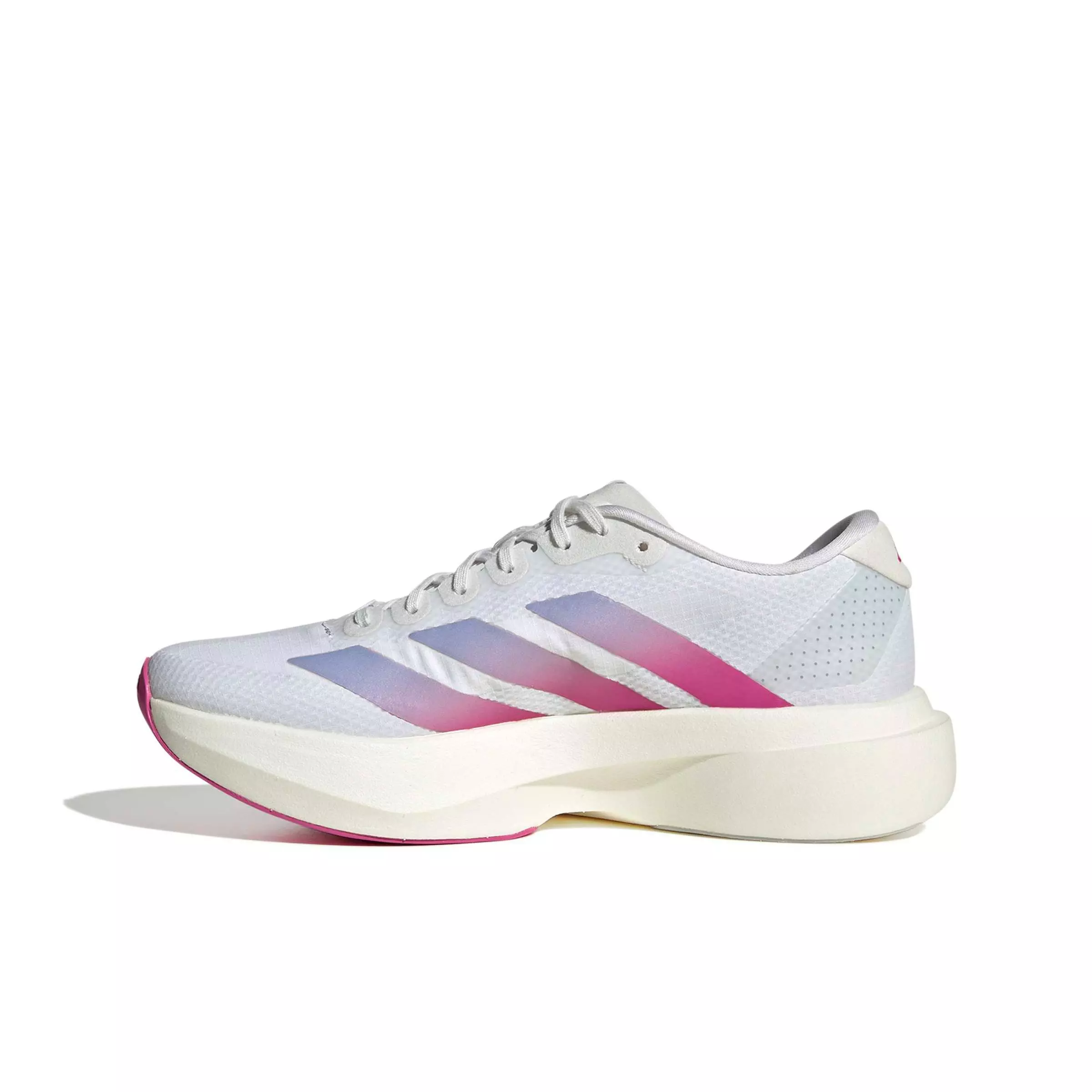 adidas Adizero EVO SL "Ftwr White/Lucid Fuchsia/Violet Tone" Women's Running Shoe - WHITE/FUCHSIA/VIOLET