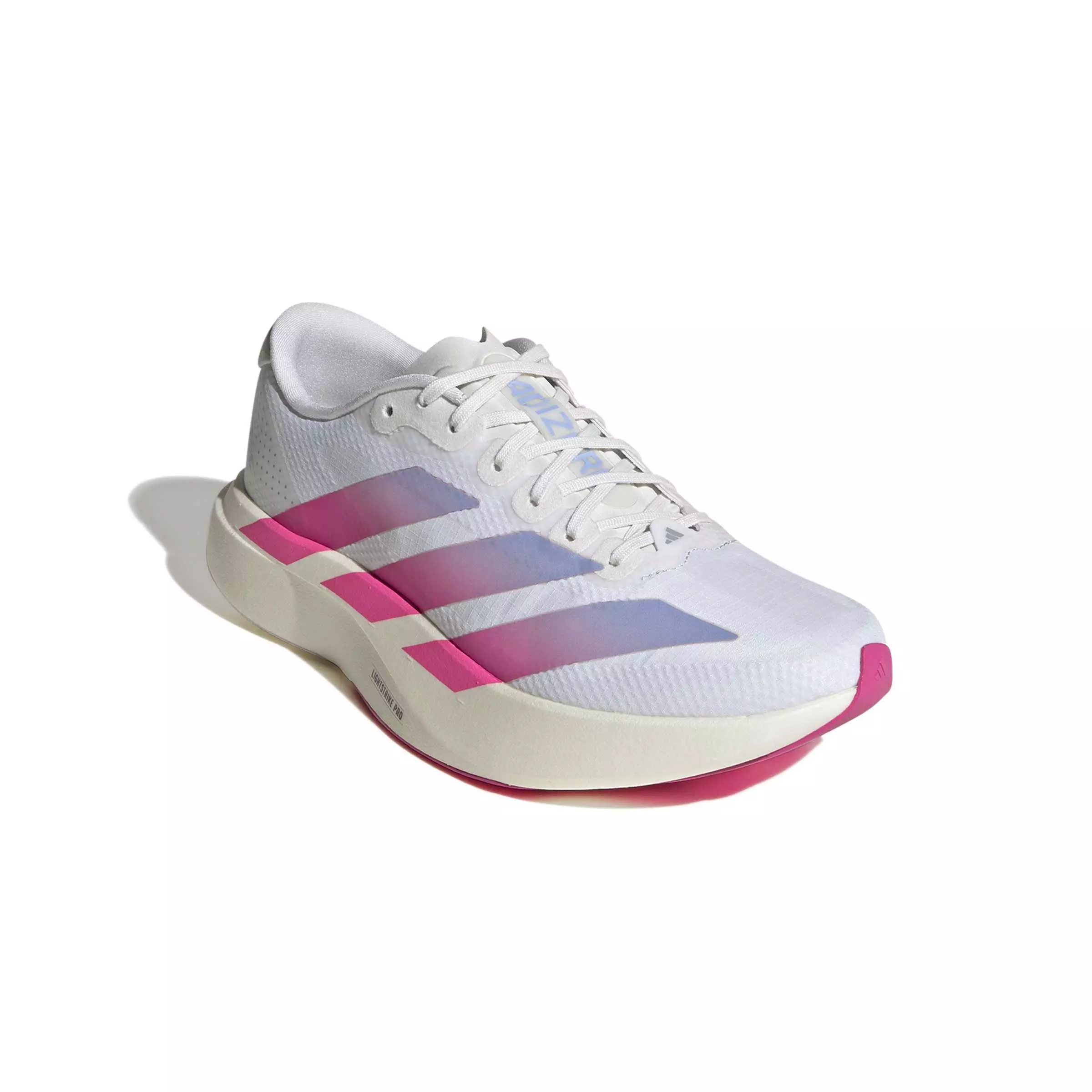 adidas Adizero EVO SL "Ftwr White/Lucid Fuchsia/Violet Tone" Women's Running Shoe - WHITE/FUCHSIA/VIOLET