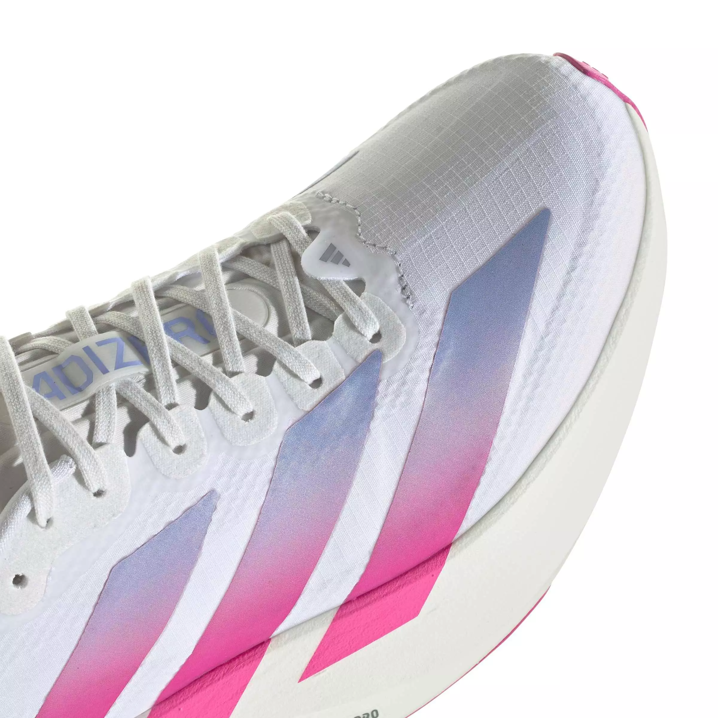 adidas Adizero EVO SL "Ftwr White/Lucid Fuchsia/Violet Tone" Women's Running Shoe - WHITE/FUCHSIA/VIOLET