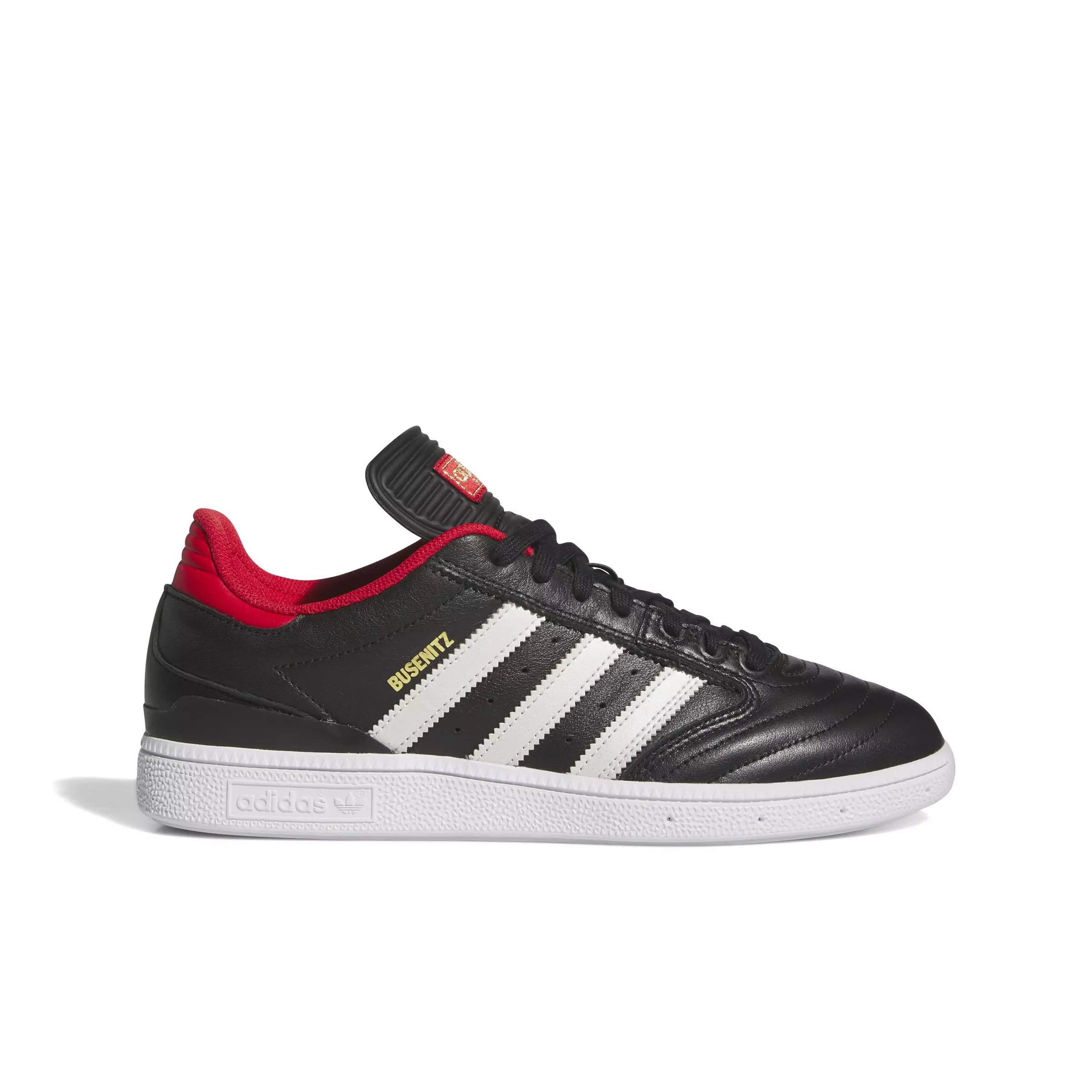 adidas Busenitz "Core Black/Zero Metallic/Better Scarlet" Men's Skateboarding Shoe - BLACK/ZERO/SCARLET