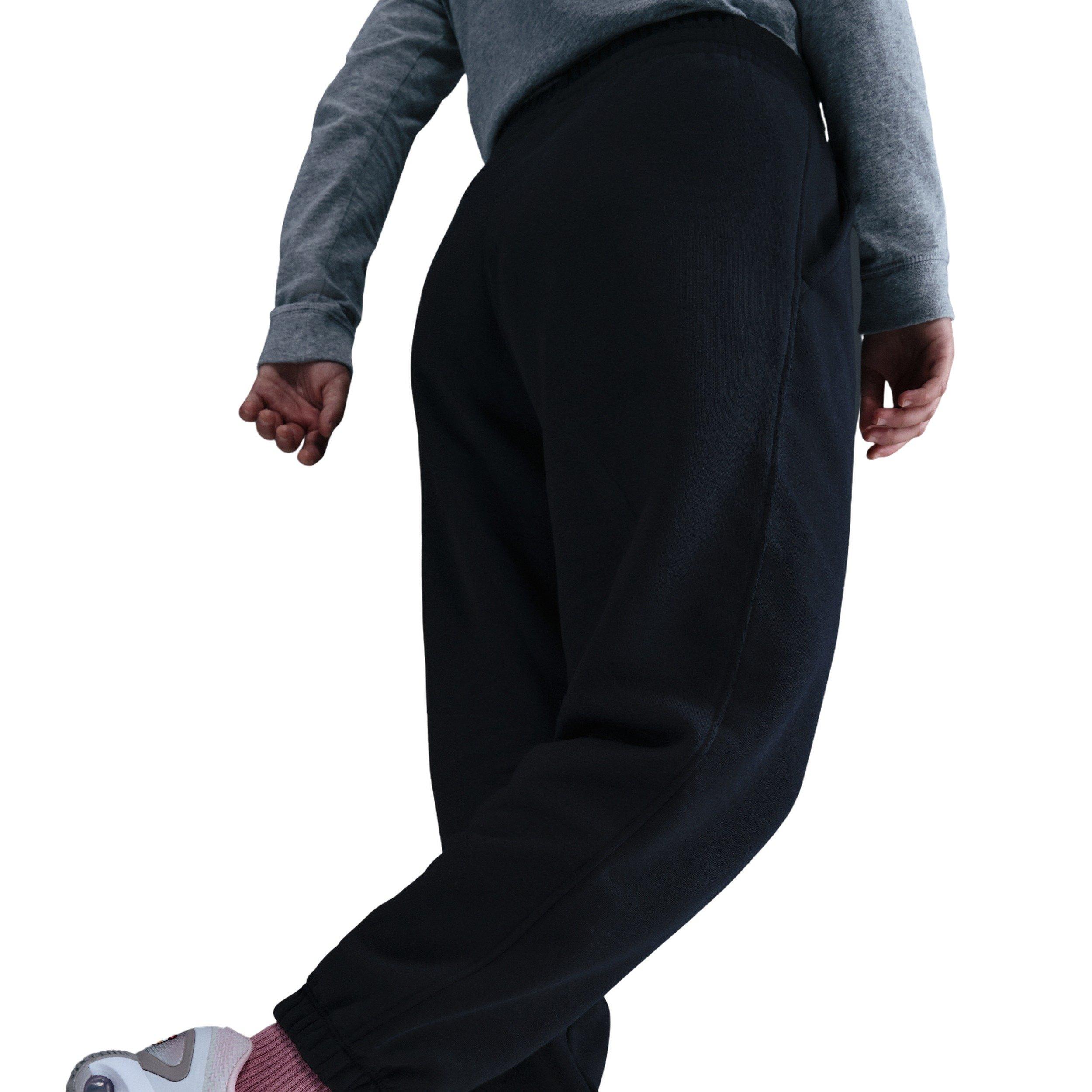 Nike Big Girls' Sportswear Club Fleece Loose Pants - Black - BLACK Thumbnail View 2