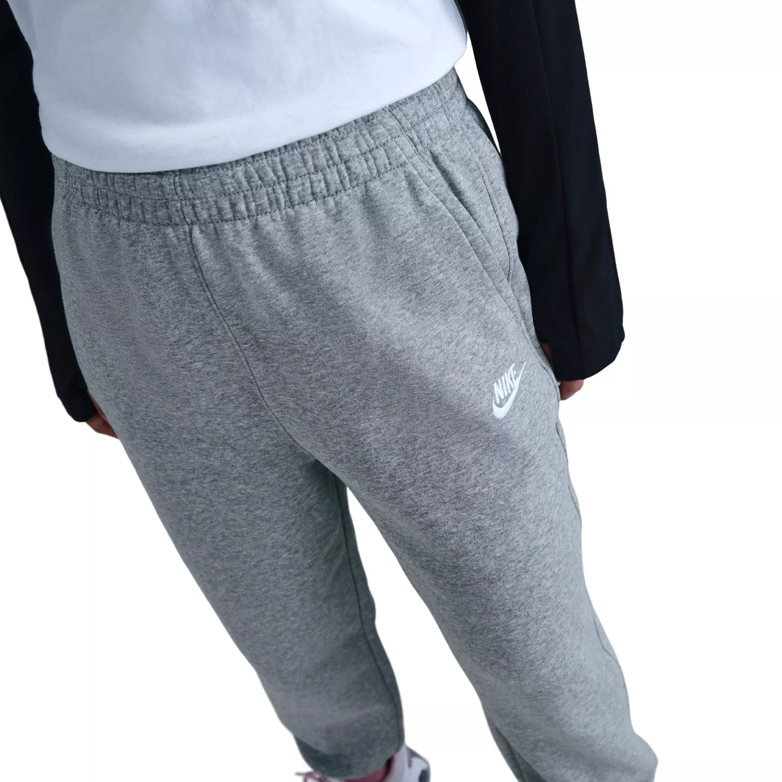 Nike Big Girls' Sportswear Club Fleece Loose Pants - Grey - GREY