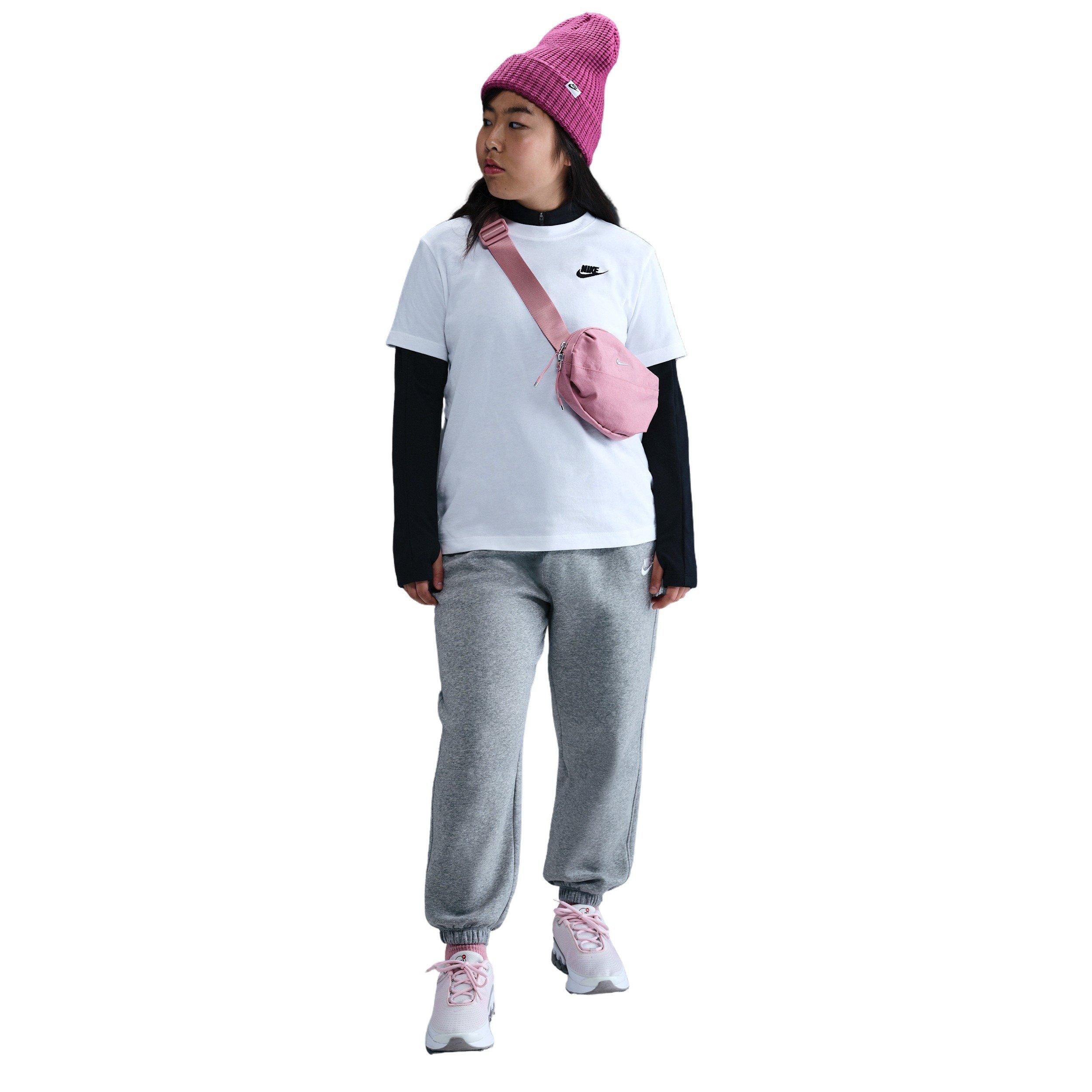 Nike Sportswear Club Fleece Big Girls' Grey Loose Pants