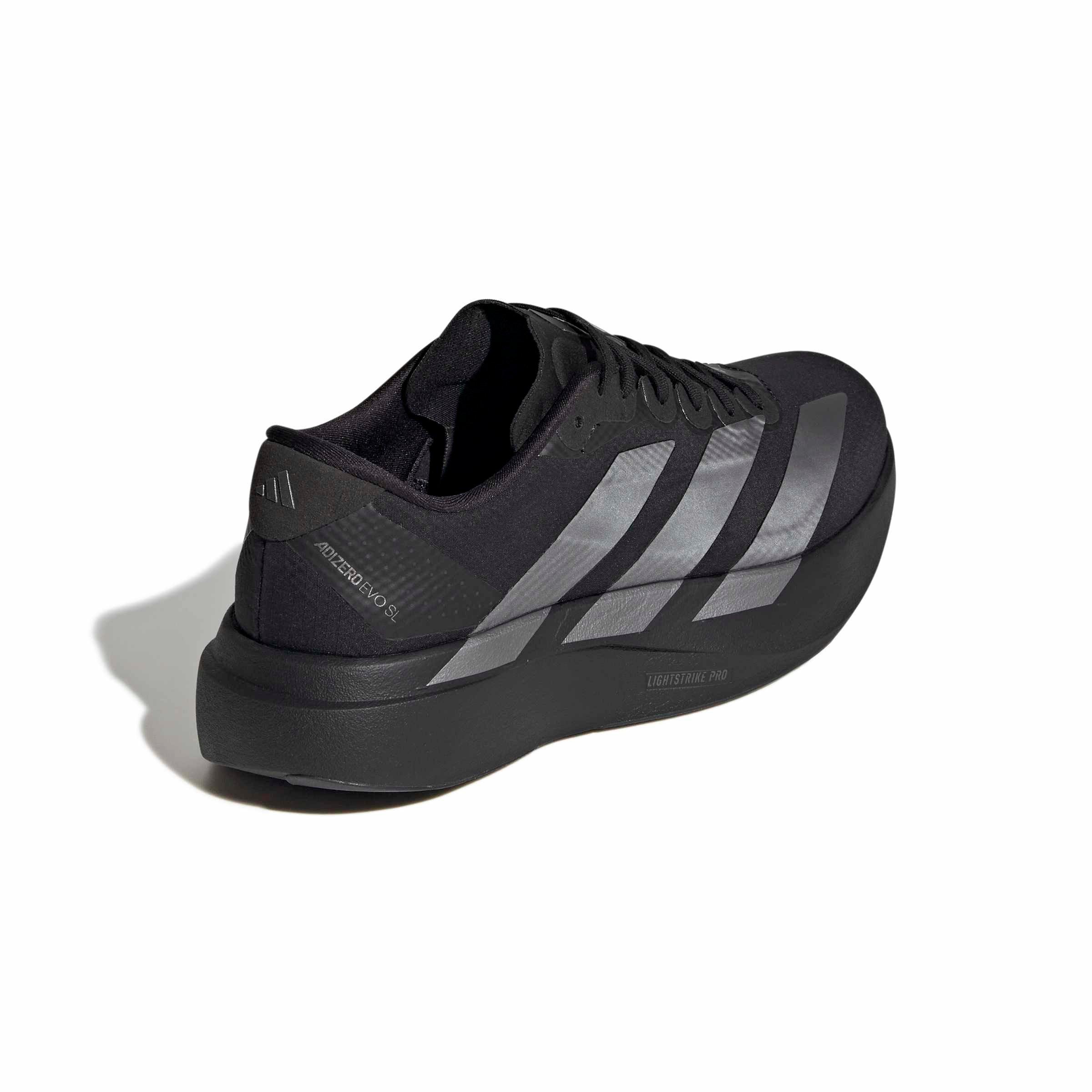 adidas Adizero EVO SL "Core Black/Iron Metallic/Core Black" Women's Running Shoe - BLACK/IRON/BLACK