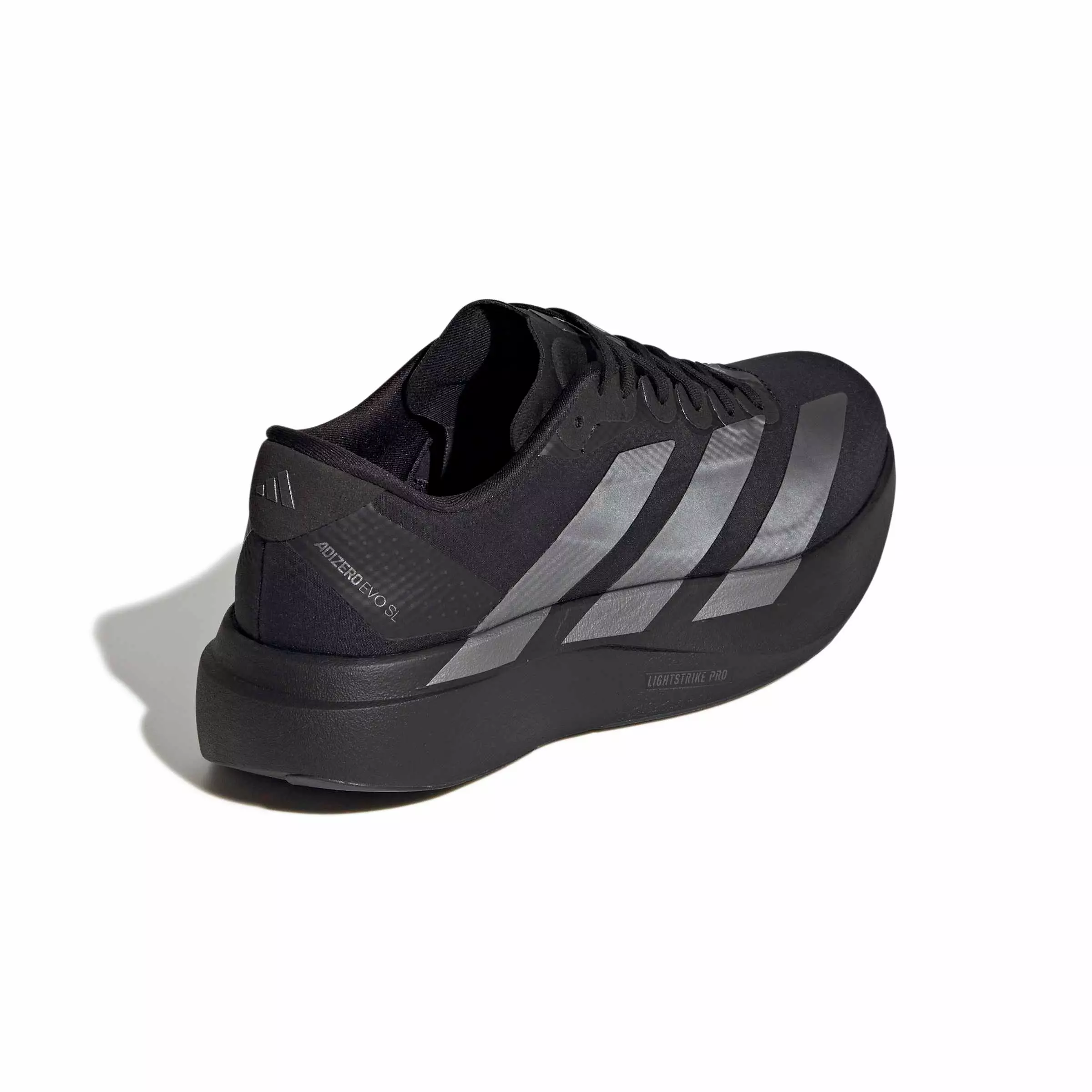adidas Adizero EVO SL "Core Black/Iron Metallic/Core Black" Women's Running Shoe - BLACK/IRON/BLACK