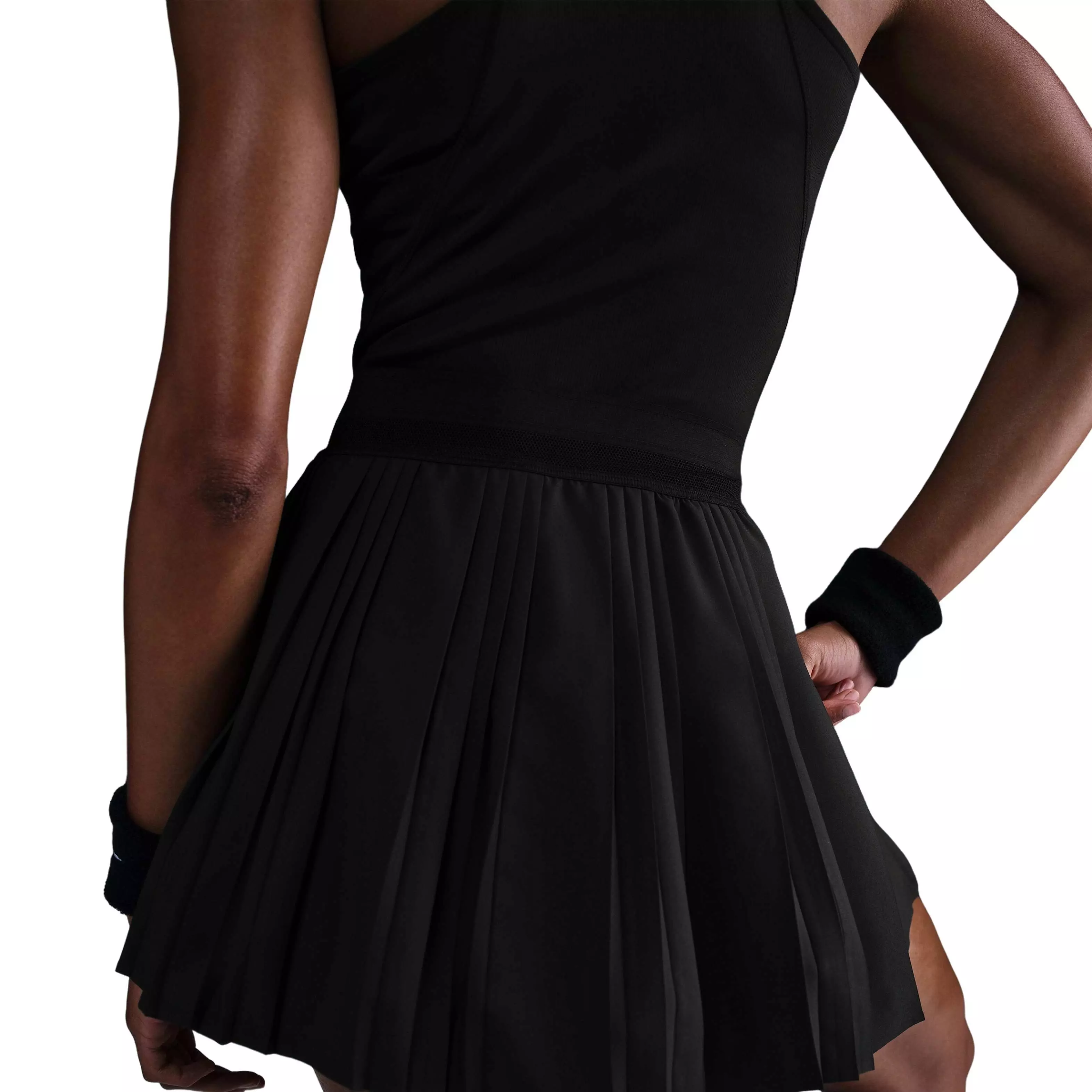 Nike Women's Court Advantage Dri-FIT Pleated Tennis Skirt -Black - BLACK