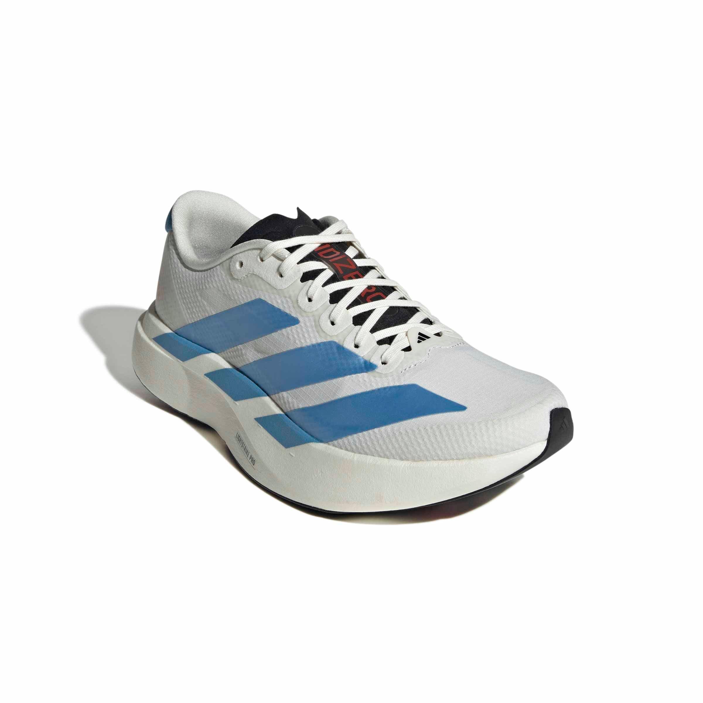adidas Adizero EVO SL "Off White/Light Blue/Off White" Women's Running Shoe - OFF WHITE/LT BLUE/OFF WHITE