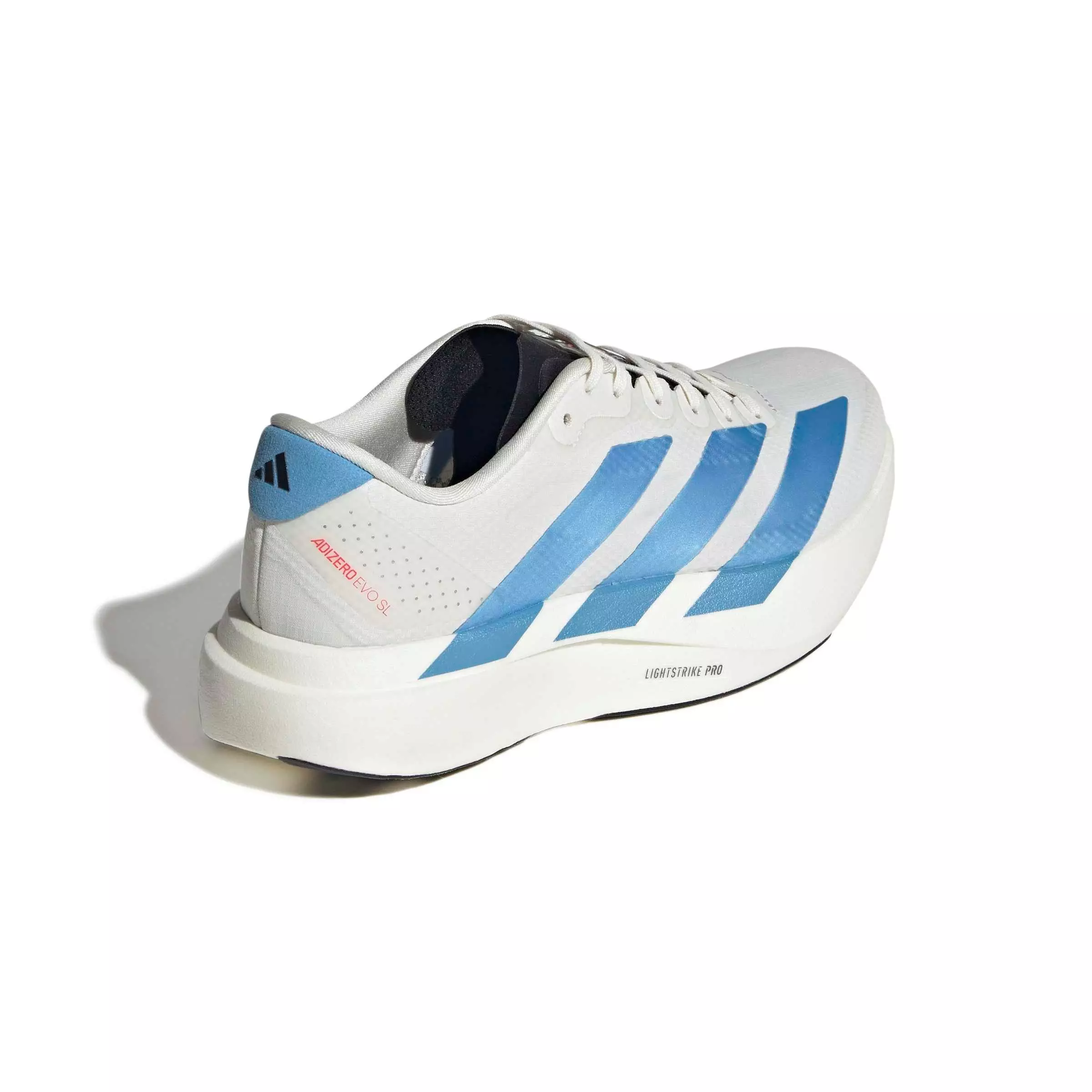 adidas Adizero EVO SL "Off White/Light Blue/Off White" Women's Running Shoe - OFF WHITE/LT BLUE/OFF WHITE