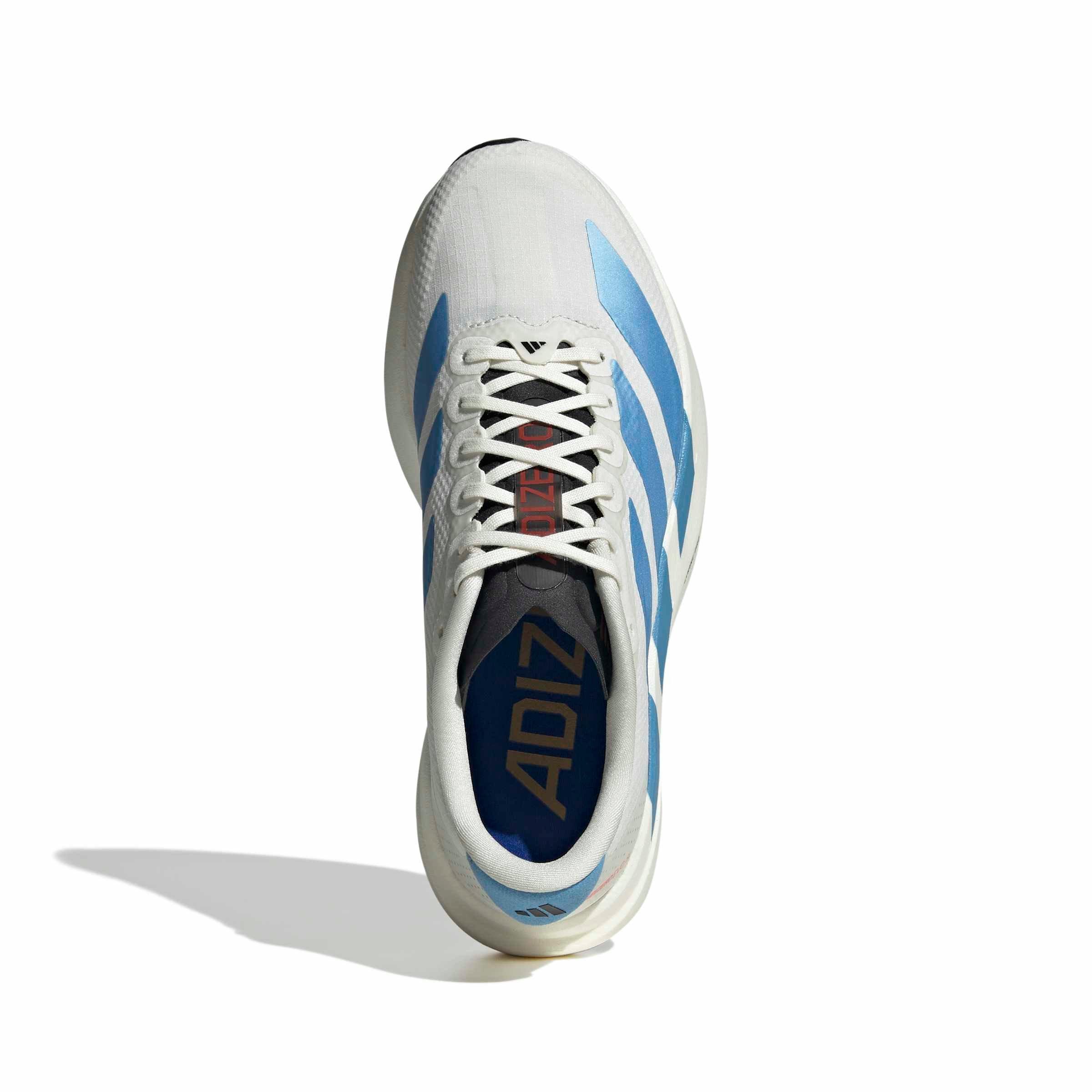 adidas Adizero EVO SL "Off White/Light Blue/Off White" Women's Running Shoe - OFF WHITE/LT BLUE/OFF WHITE