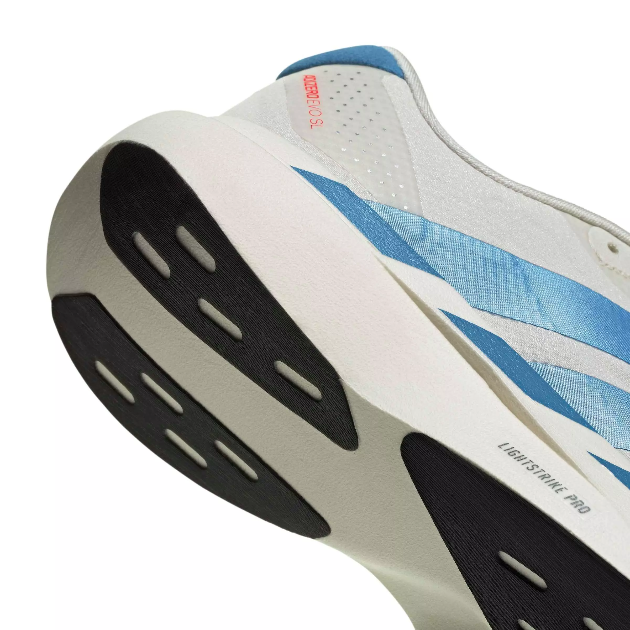 adidas Adizero EVO SL "Off White/Light Blue/Off White" Women's Running Shoe - OFF WHITE/LT BLUE/OFF WHITE