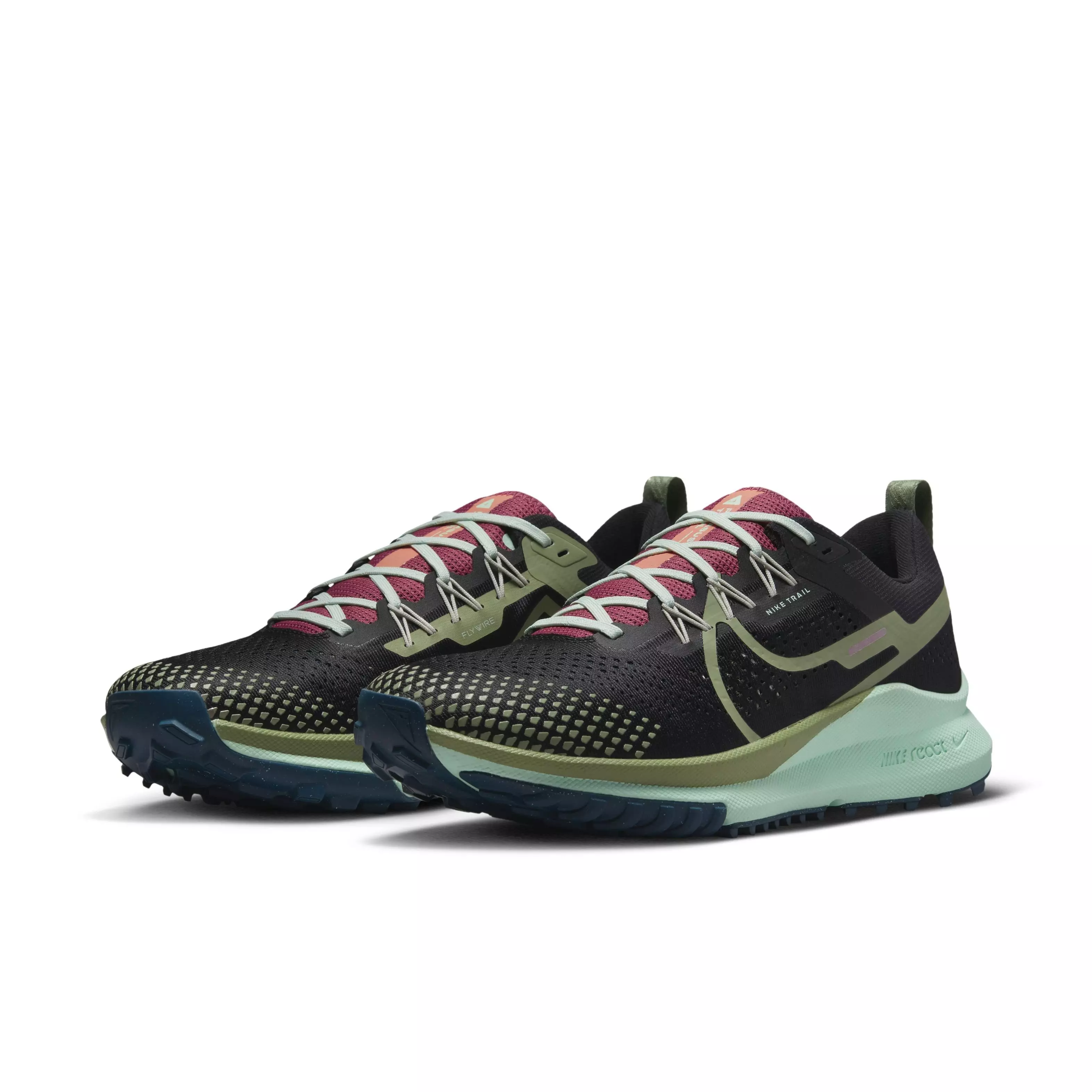 Nike Pegasus Trail 4 "Black/Alligator/Canyon Rust/Mint Foam" Men's Trail Running Shoe - BLACK/ALLIGATOR/RUST/MINT