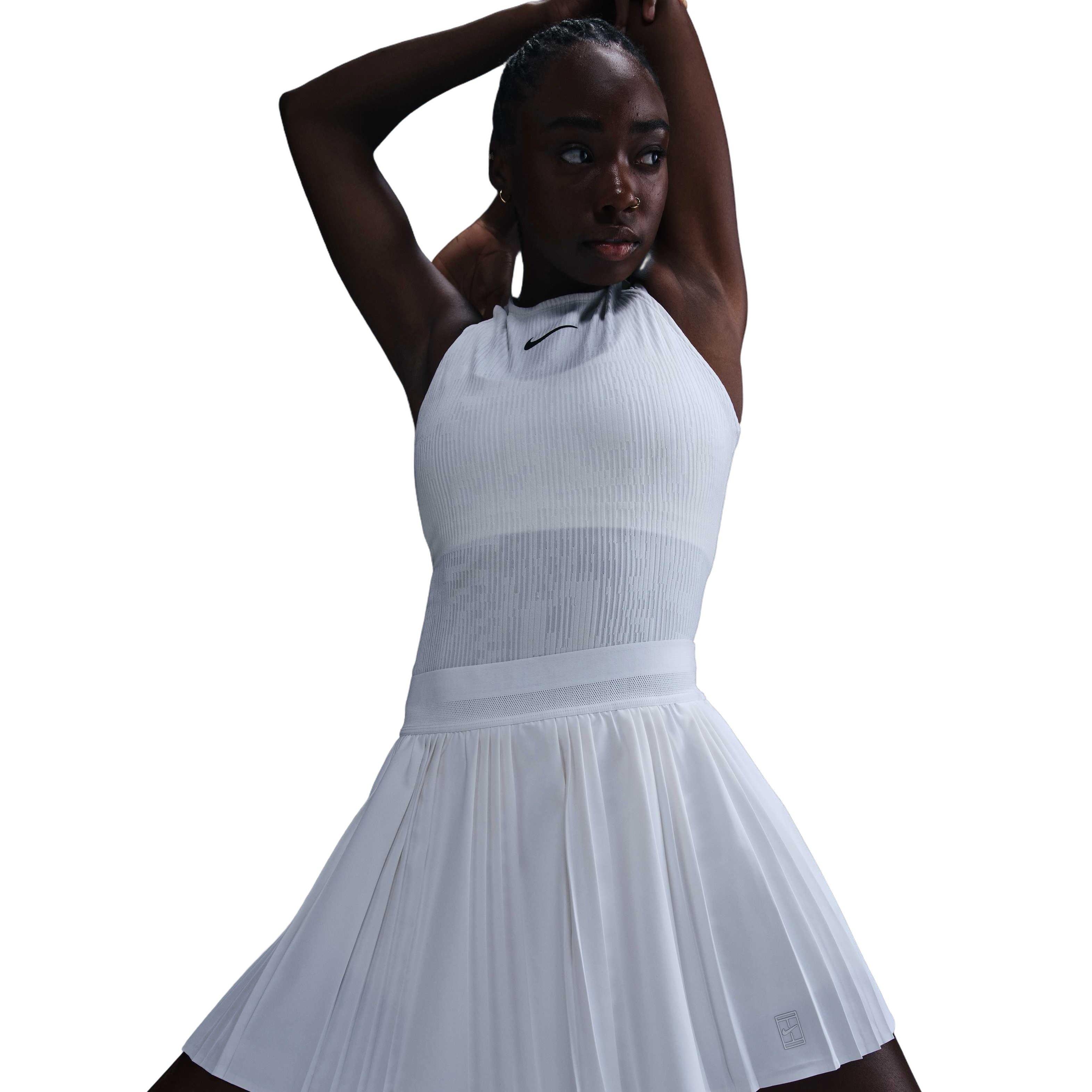 NikeCourt Advantage Dri-FIT Pleated Women's White Tennis Skirt