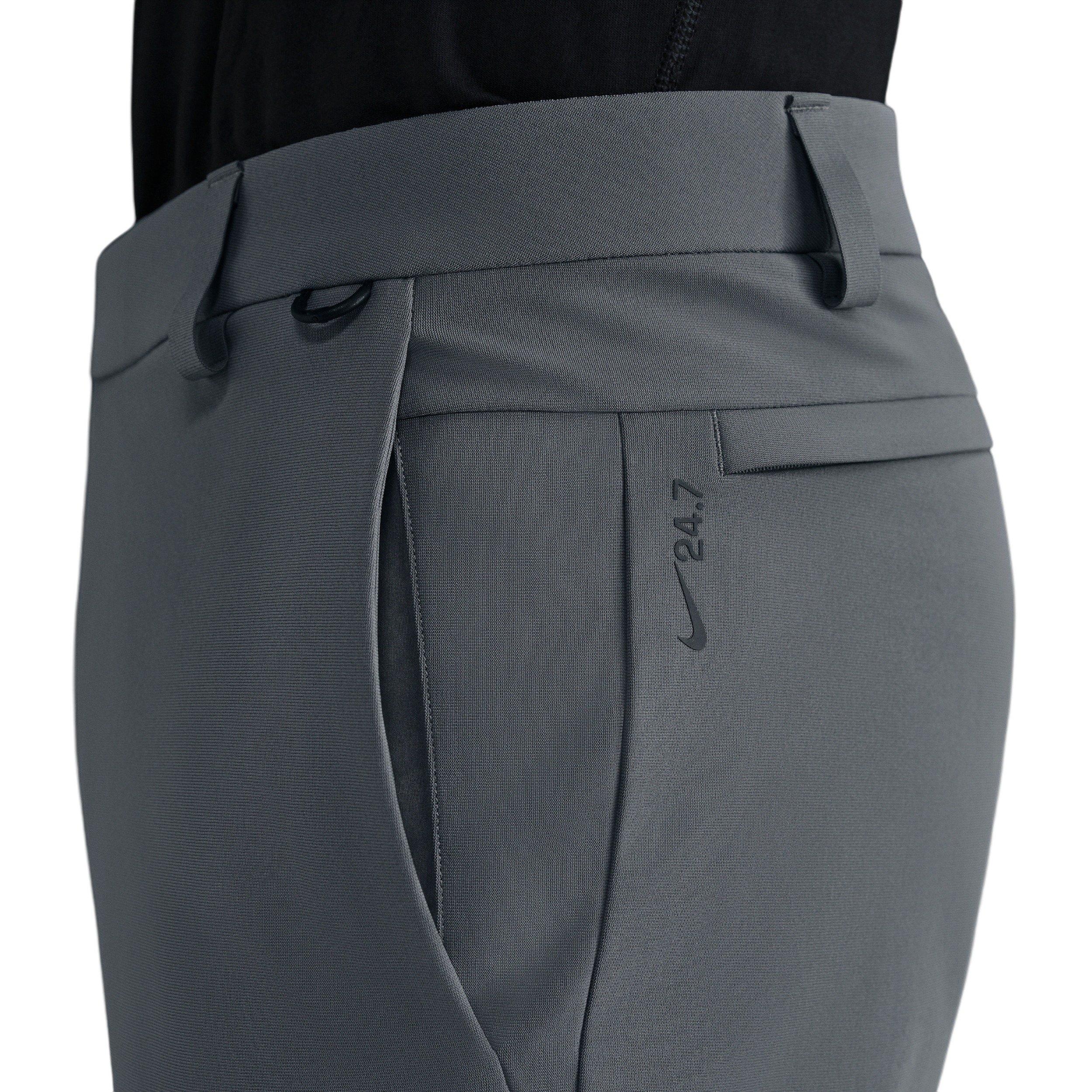 Nike Men's 24.7 PerfectStretch Dri-FIT Slim Chino Pants - Grey - GREY Thumbnail View 6