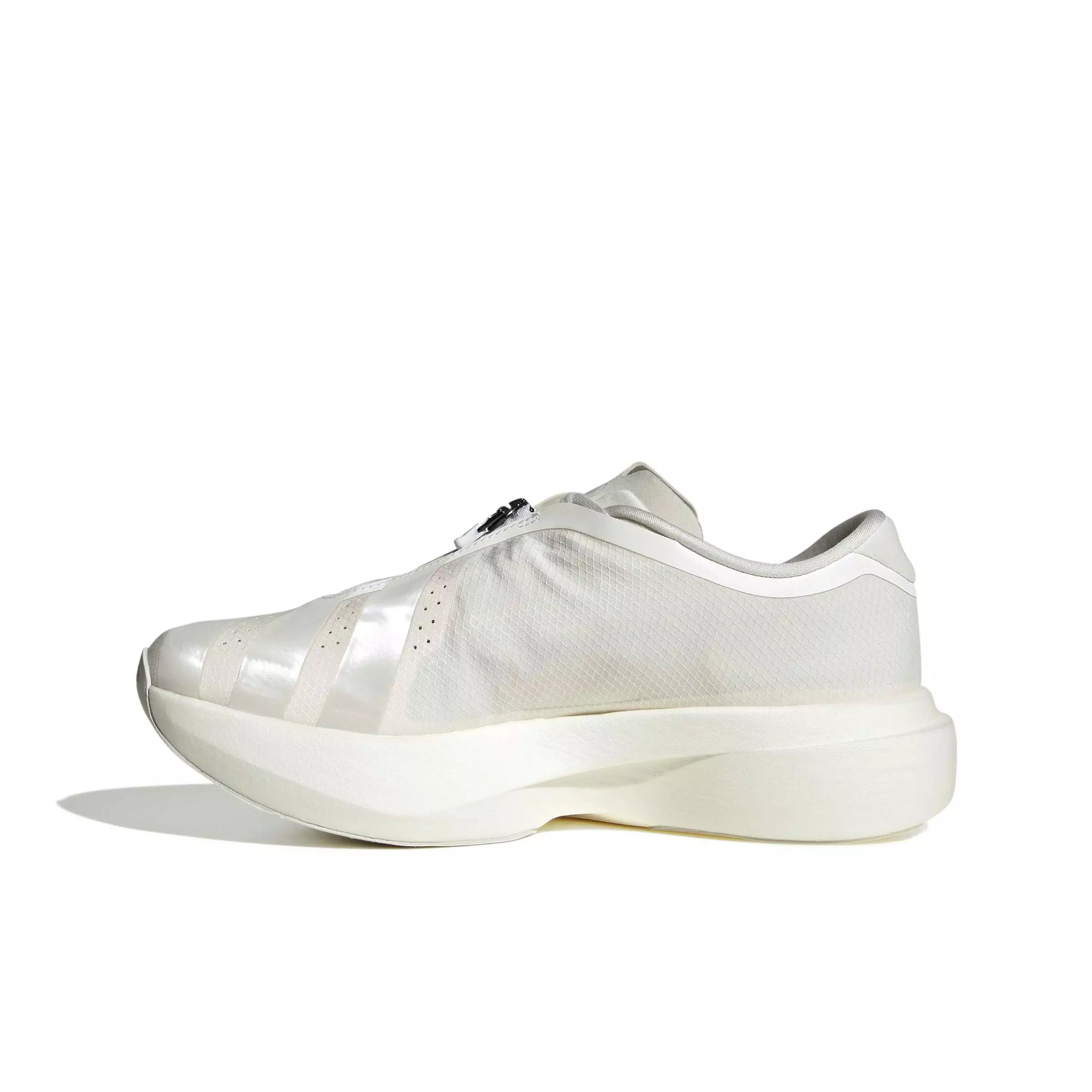 adidas Adizero EVO SL ZIP "Core White/Zero Metallic/Orbit Grey" Women's Running Shoe - WHITE/ZERO/GREY