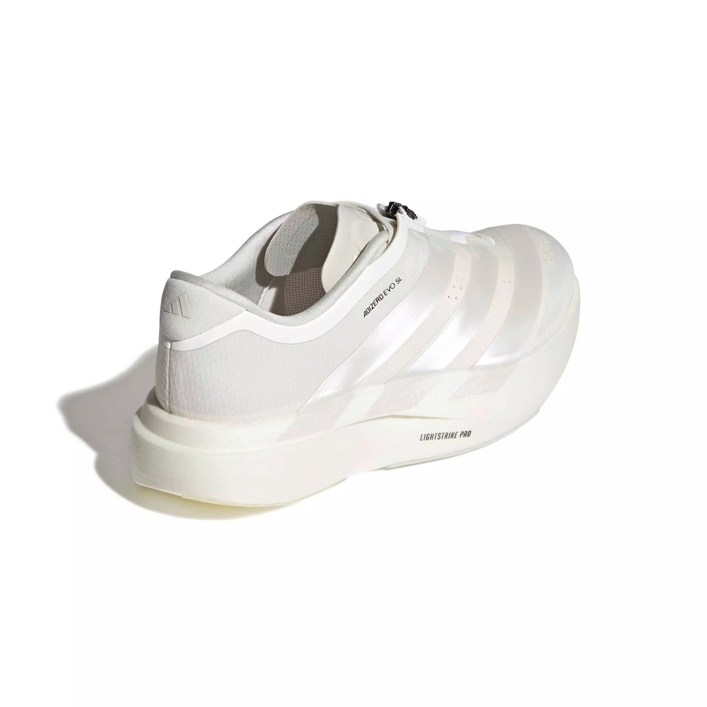 adidas Adizero EVO SL ZIP "Core White/Zero Metallic/Orbit Grey" Women's Running Shoe - WHITE/ZERO/GREY