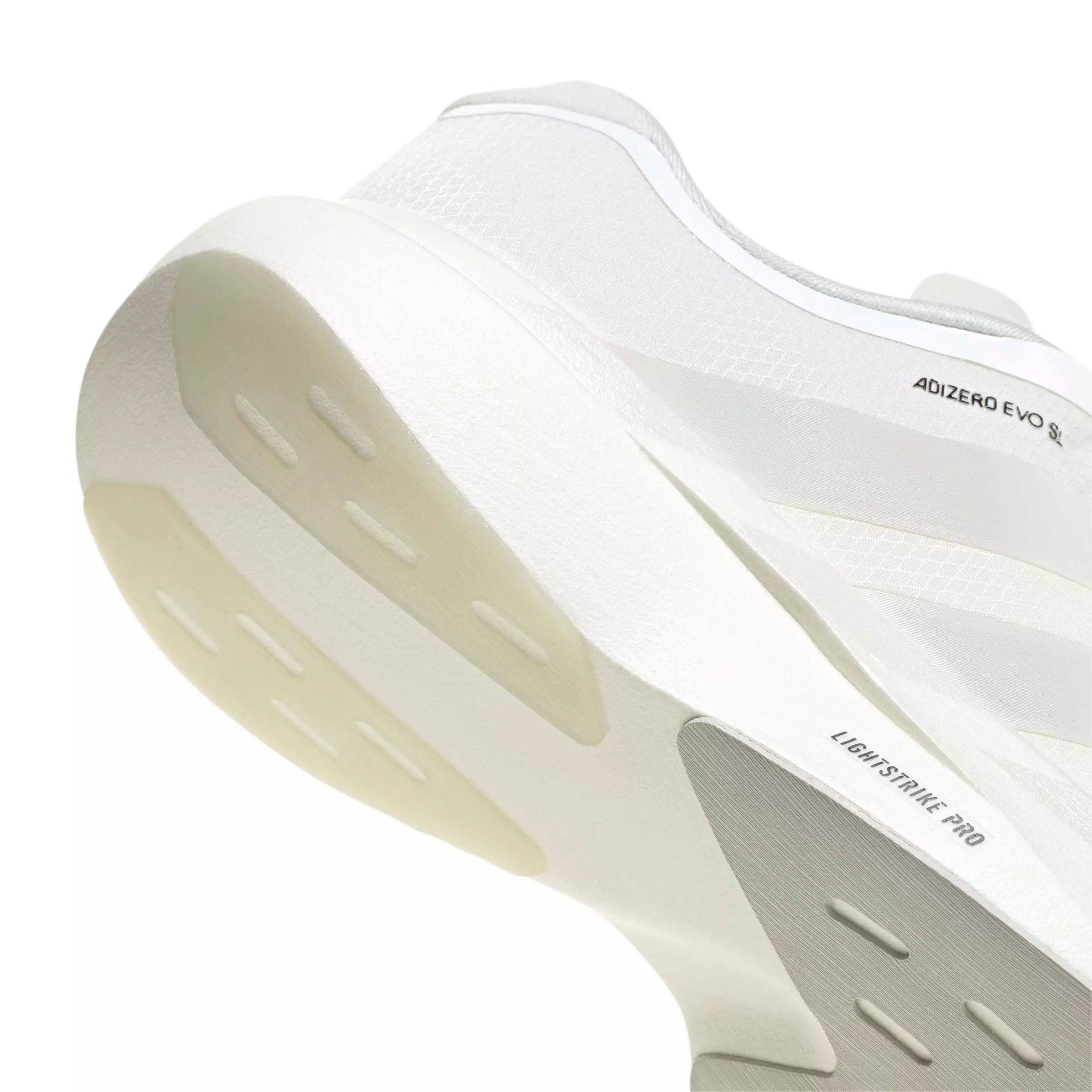 adidas Adizero EVO SL ZIP "Core White/Zero Metallic/Orbit Grey" Women's Running Shoe - WHITE/ZERO/GREY