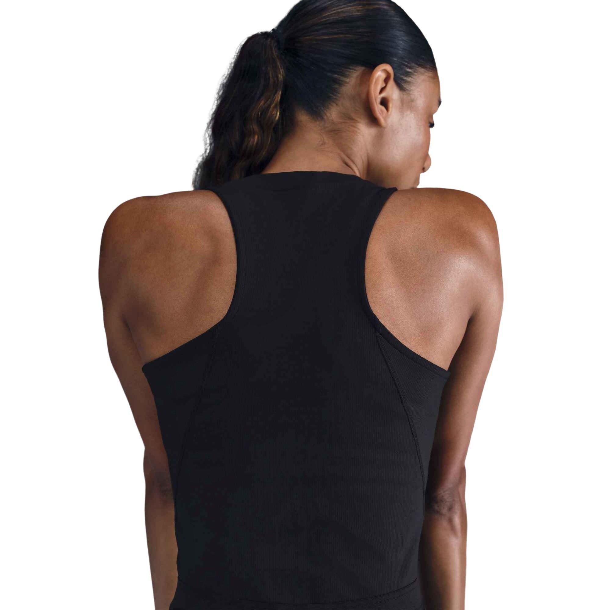 Nike Women's Dri-Fit Court Advantage Tank Top-Black - BLACK Thumbnail View 2