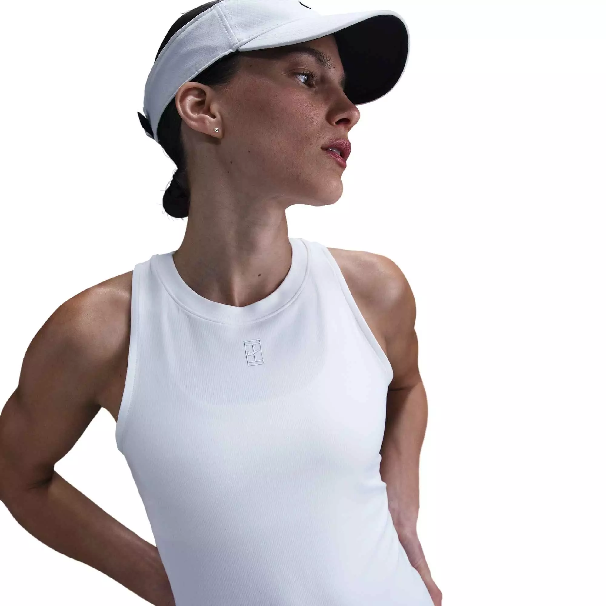 Nike Women's Dri-Fit Court Advantage Tank Top-White - WHITE