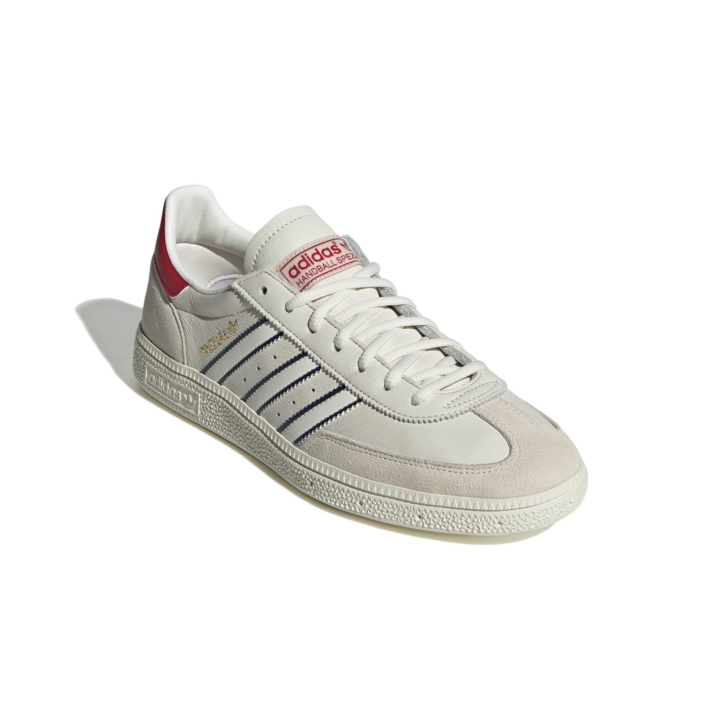 adidas Originals Handball Spezial "Cloud White/Night Indigo/Better Scarlet" Men's Shoe - WHITE/INDIGO/SCARLET Thumbnail View 3