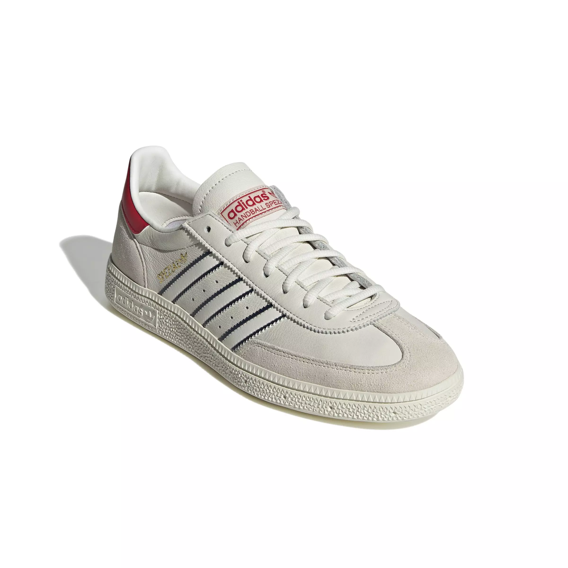 adidas Originals Handball Spezial "Cloud White/Night Indigo/Better Scarlet" Men's Shoe - WHITE/INDIGO/SCARLET