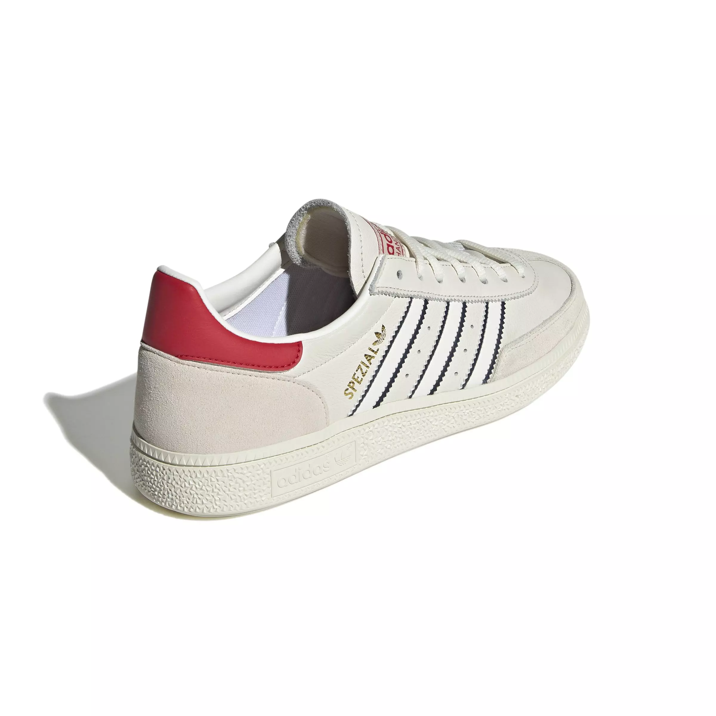 adidas Originals Handball Spezial "Cloud White/Night Indigo/Better Scarlet" Men's Shoe - WHITE/INDIGO/SCARLET