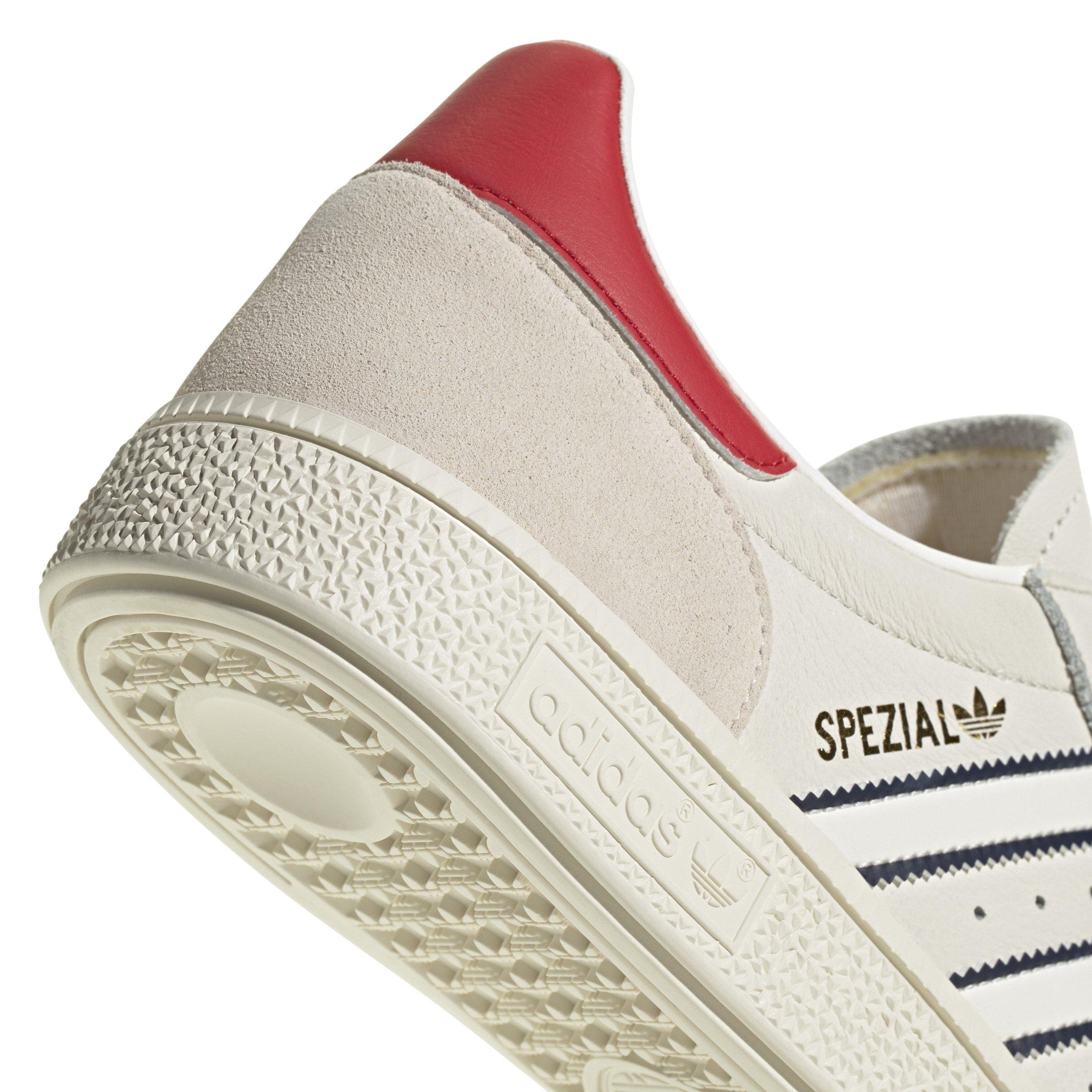 adidas Originals Handball Spezial "Cloud White/Night Indigo/Better Scarlet" Men's Shoe - WHITE/INDIGO/SCARLET Thumbnail View 8