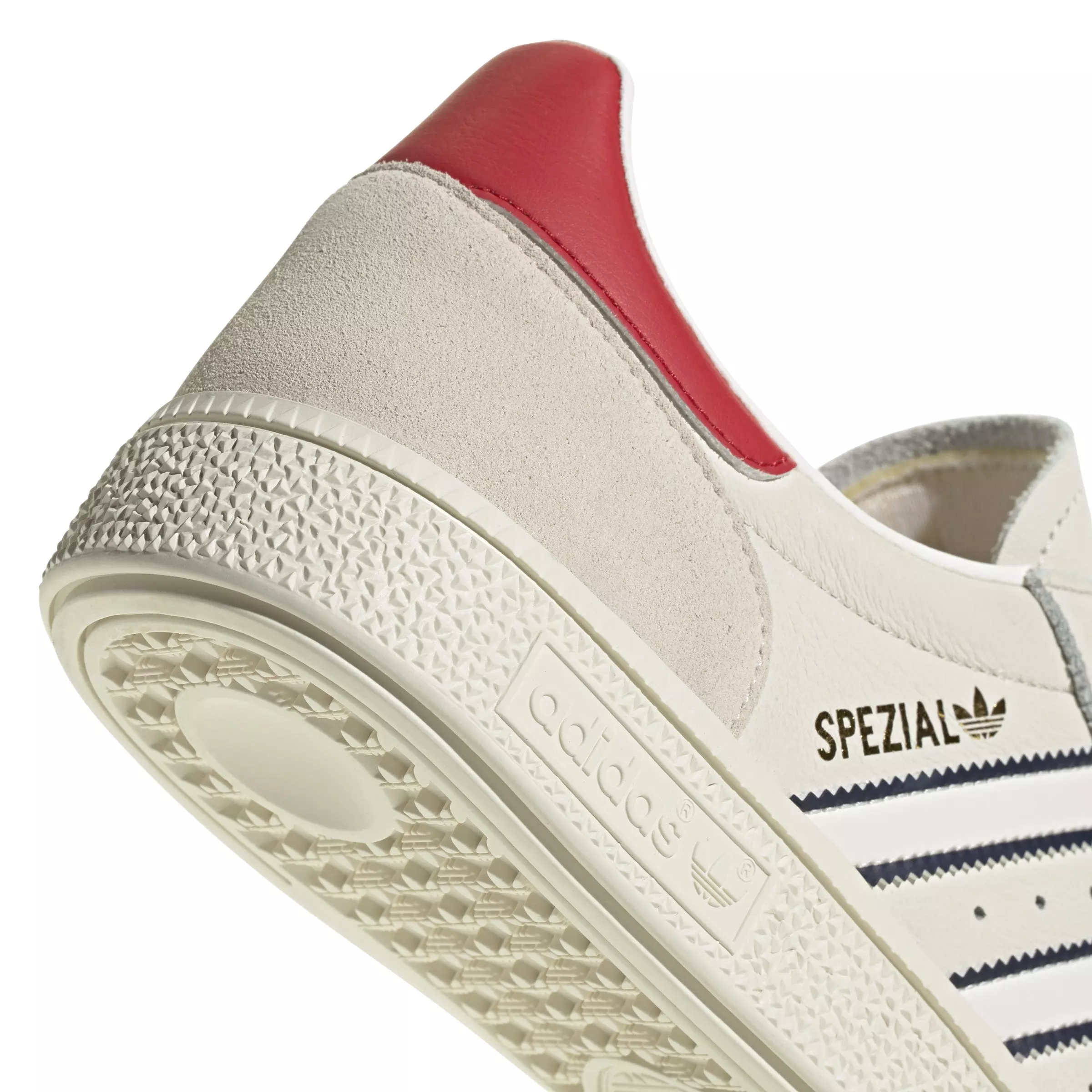 adidas Originals Handball Spezial "Cloud White/Night Indigo/Better Scarlet" Men's Shoe - WHITE/INDIGO/SCARLET