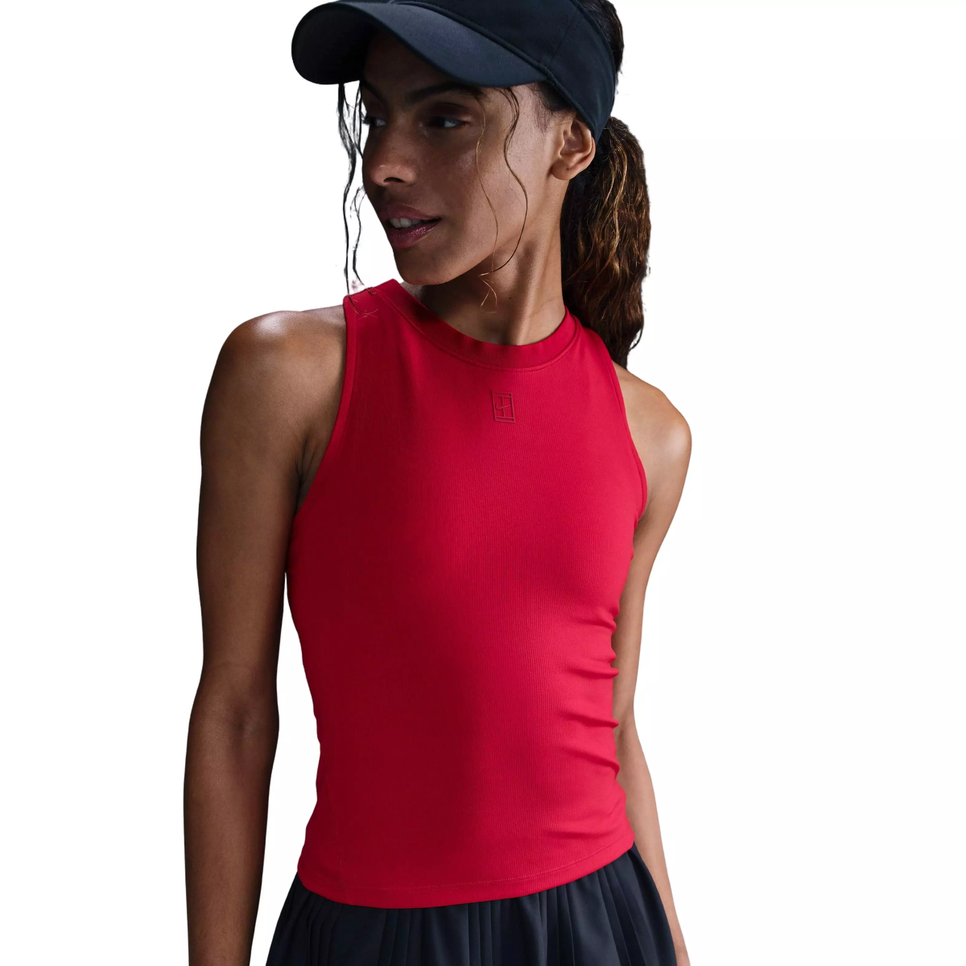 Nike Women's Dri-Fit Court Advantage Tank Top-Red - RED