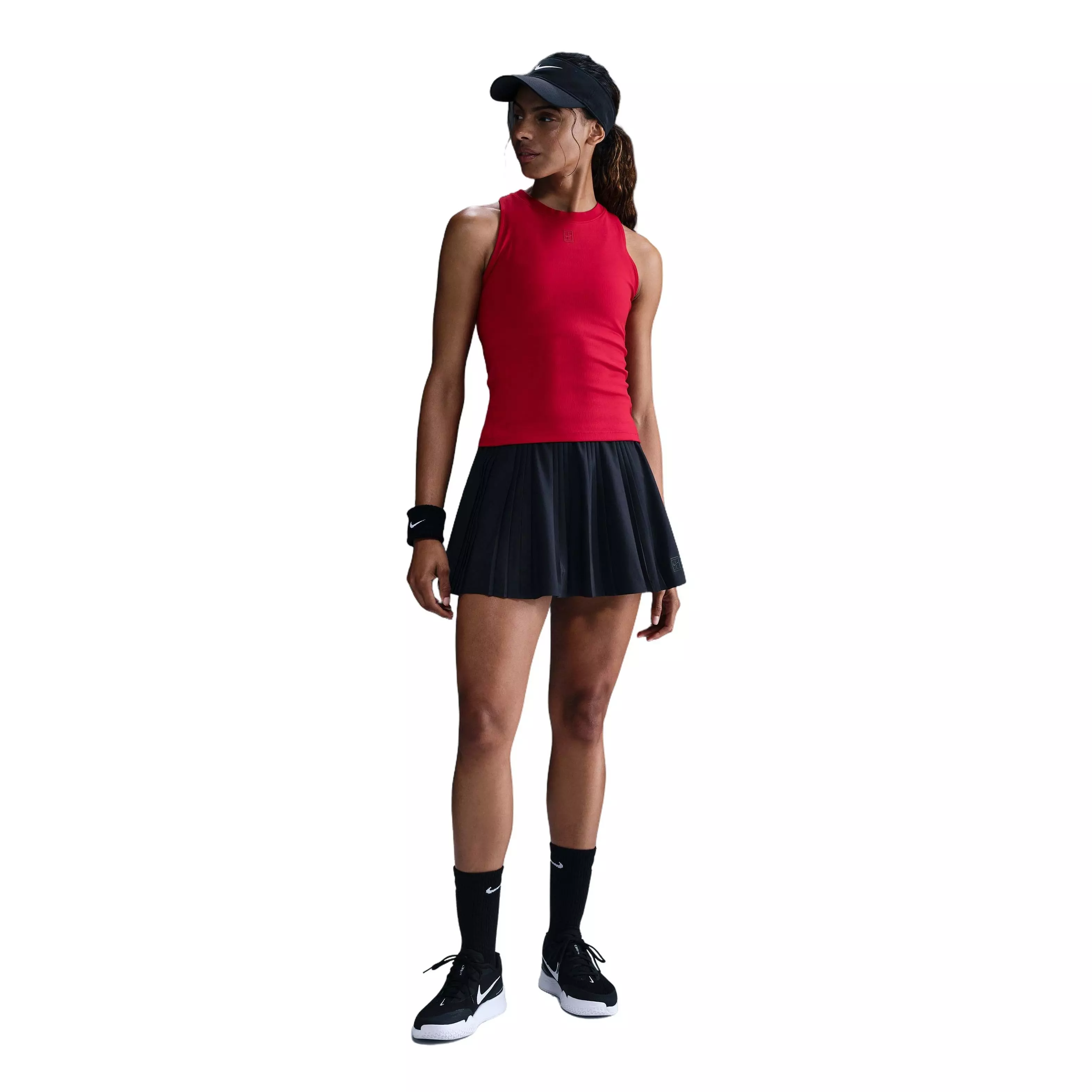 Nike Women's Dri-Fit Court Advantage Tank Top-Red - RED