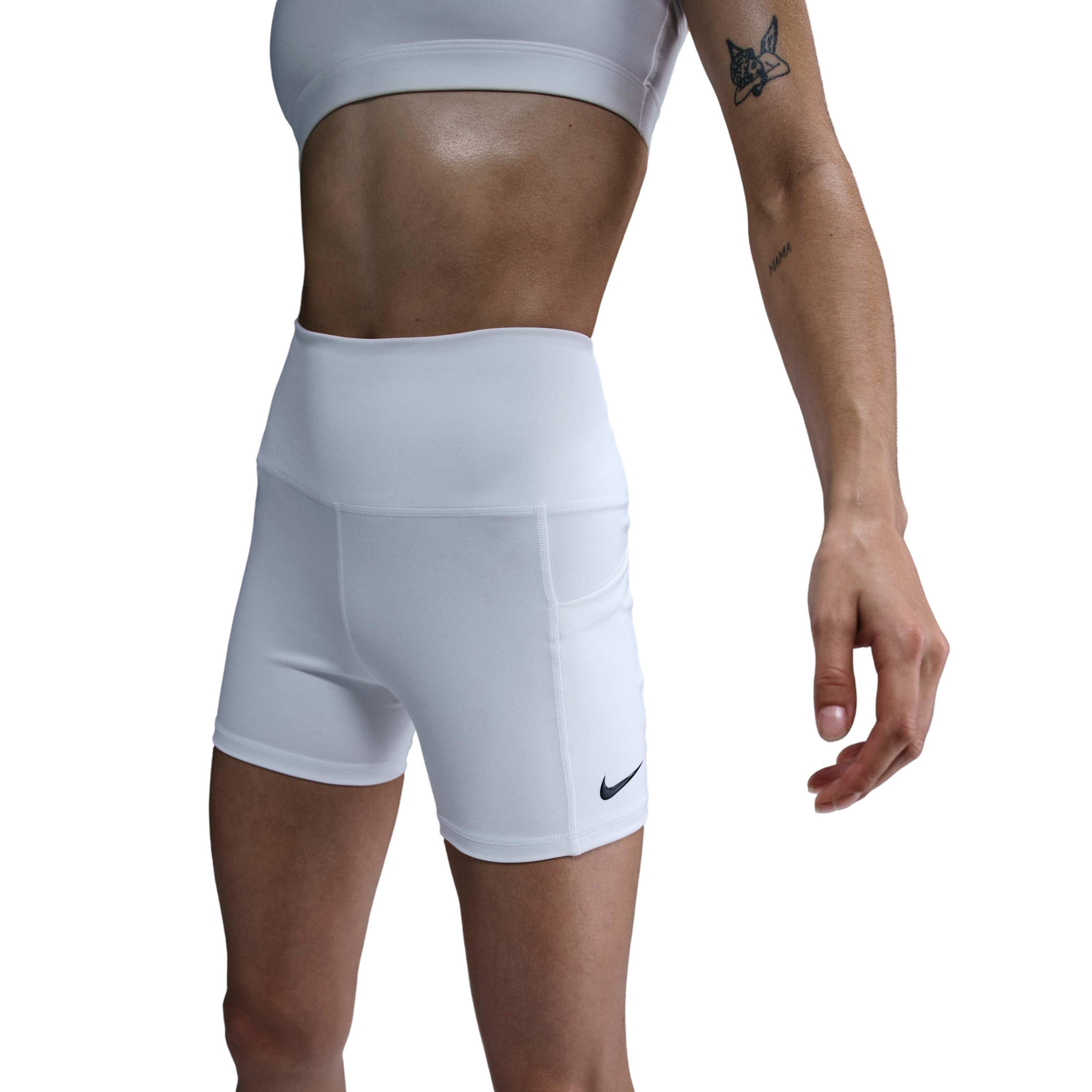 Nike Women's Court Dri-Fit Ball Short - White - WHITE Thumbnail View 1