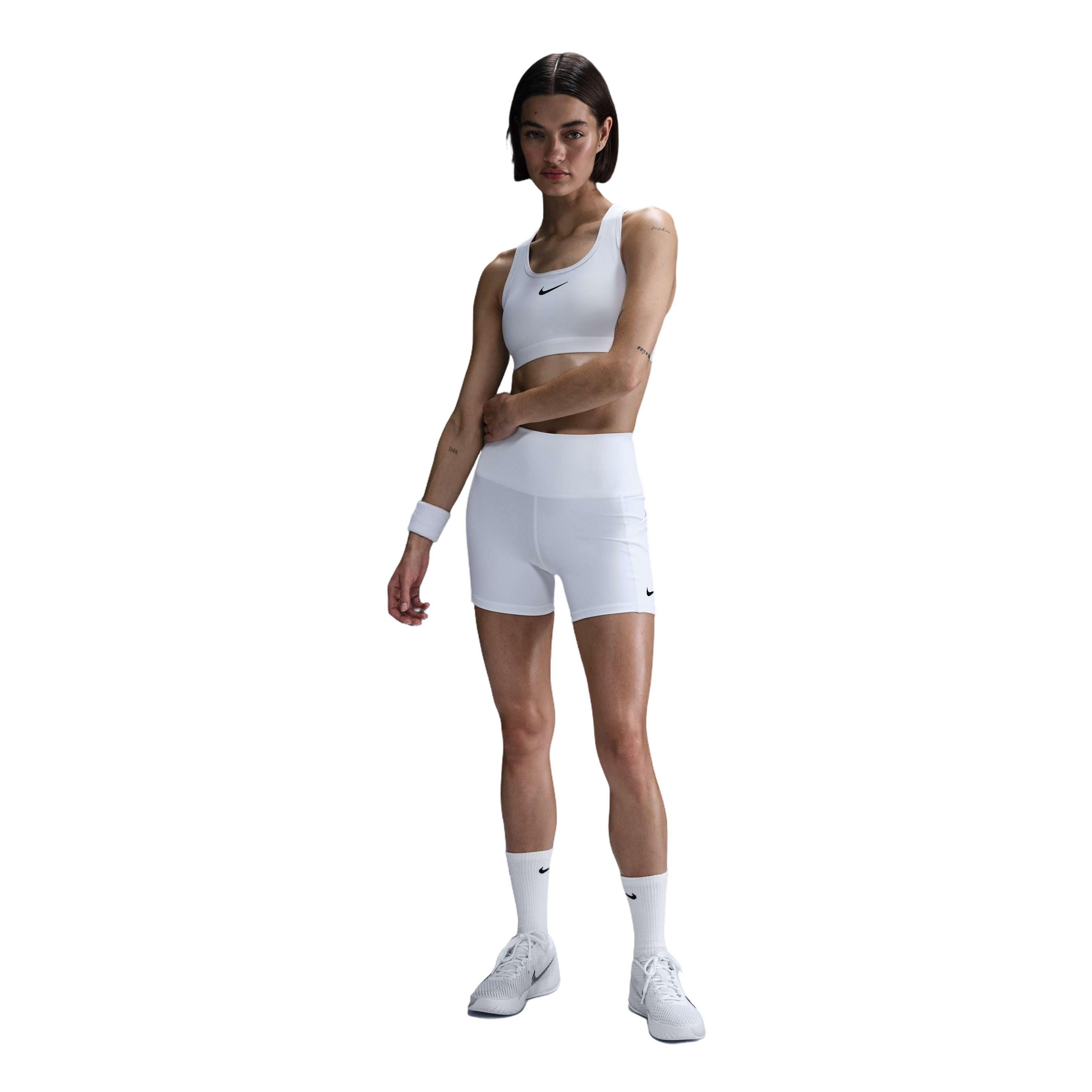 Nike Women's Court Dri-Fit Ball Short - White - WHITE Thumbnail View 3