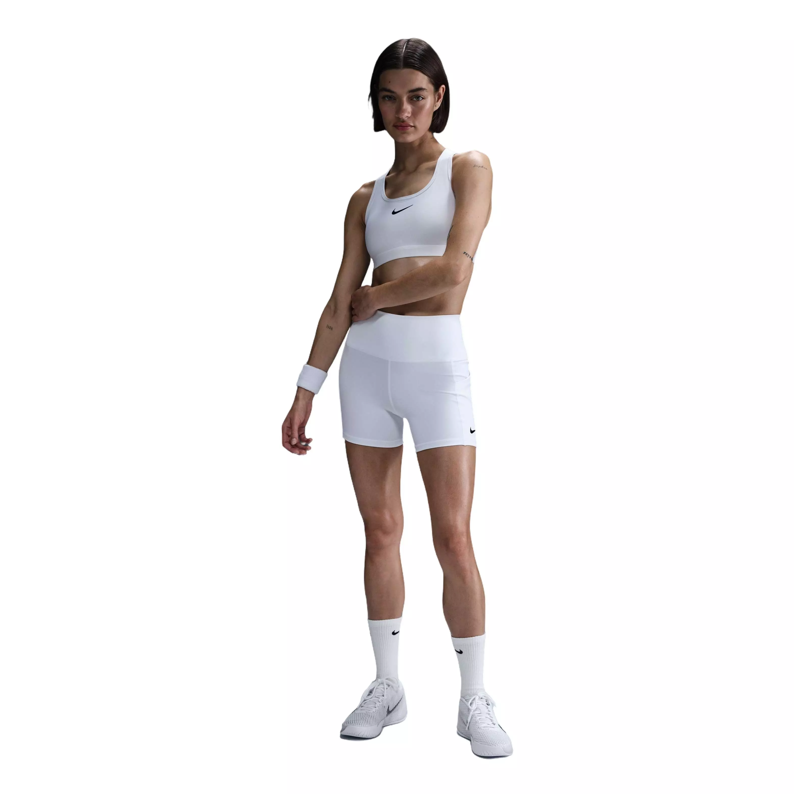 Nike Women's Court Dri-Fit Ball Short-White - WHITE