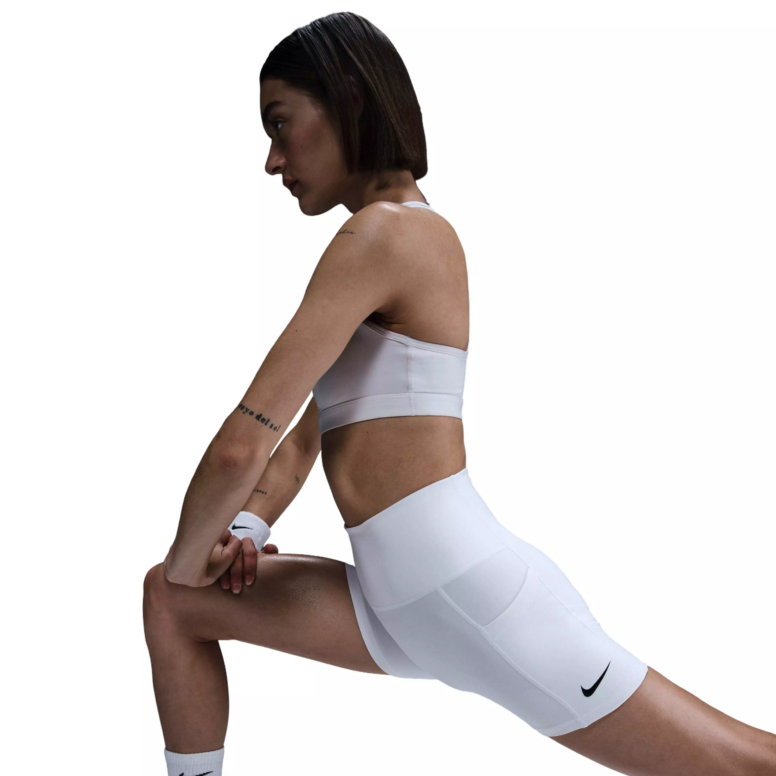 Nike Women's Court Dri-Fit Ball Short-White - WHITE