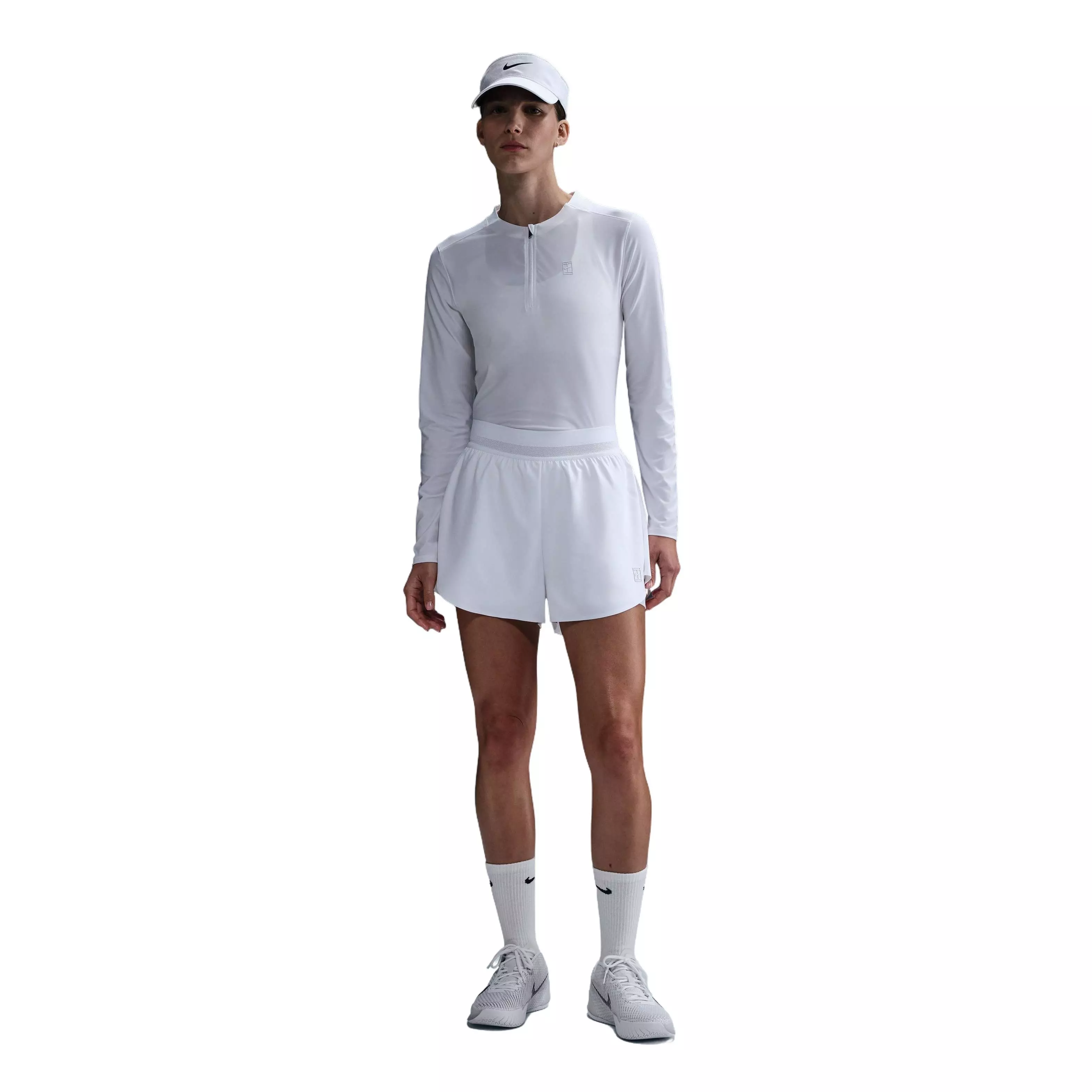 Nike Women's Court Dri-Fit Advantage Short-White - WHITE