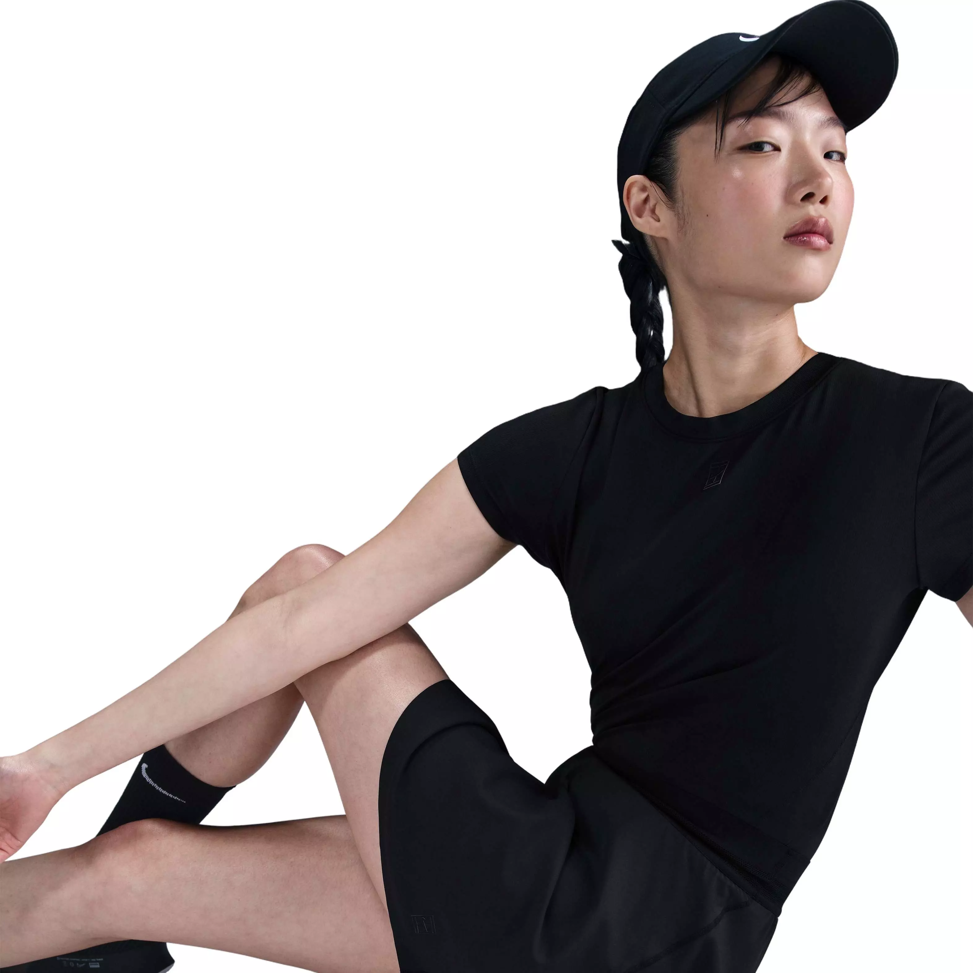 Nike Women's Court Dri-Fit Advantage Ace Skirt-Black - BLACK