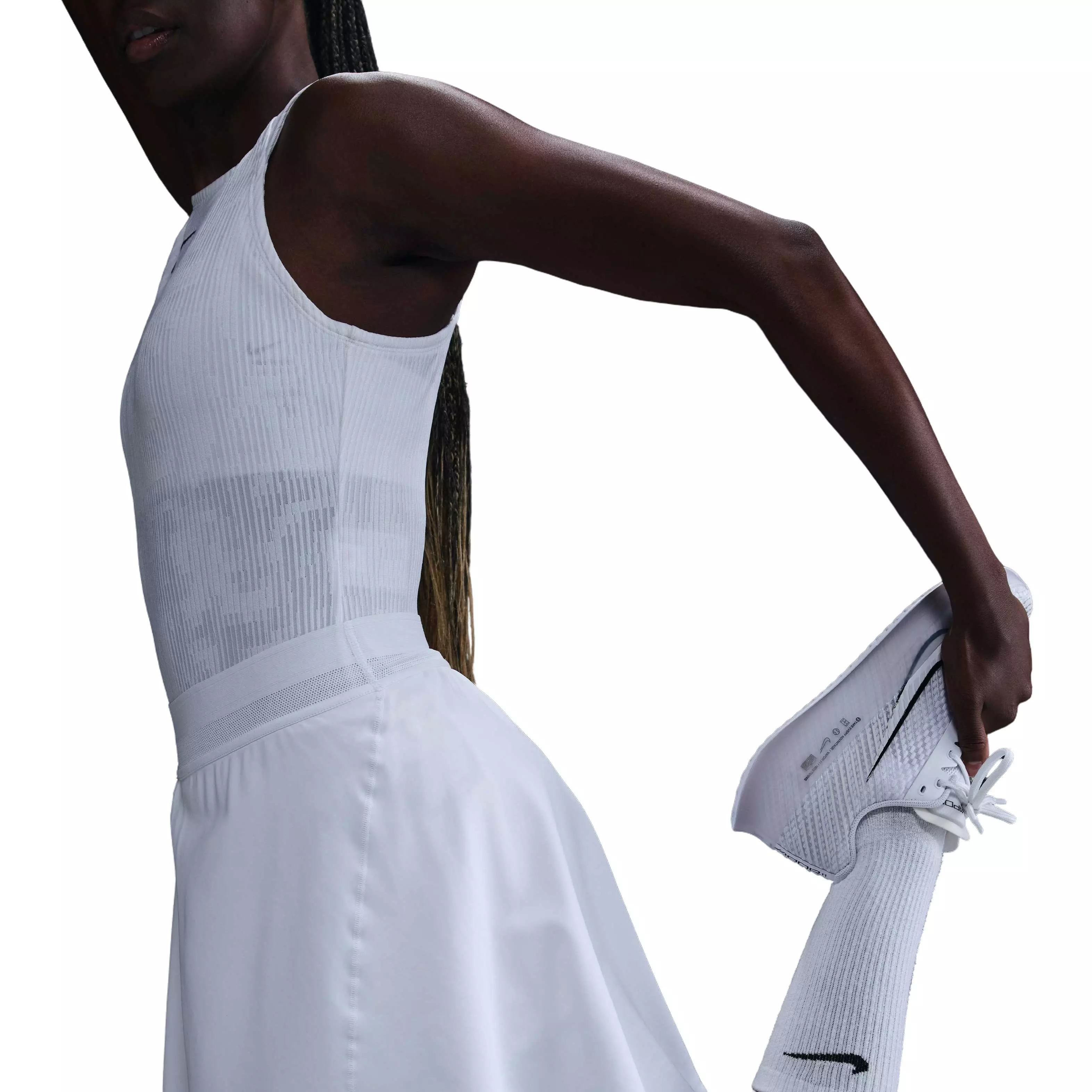 Nike Women's Court Dri-Fit Advantage Ace Skirt-White - WHITE