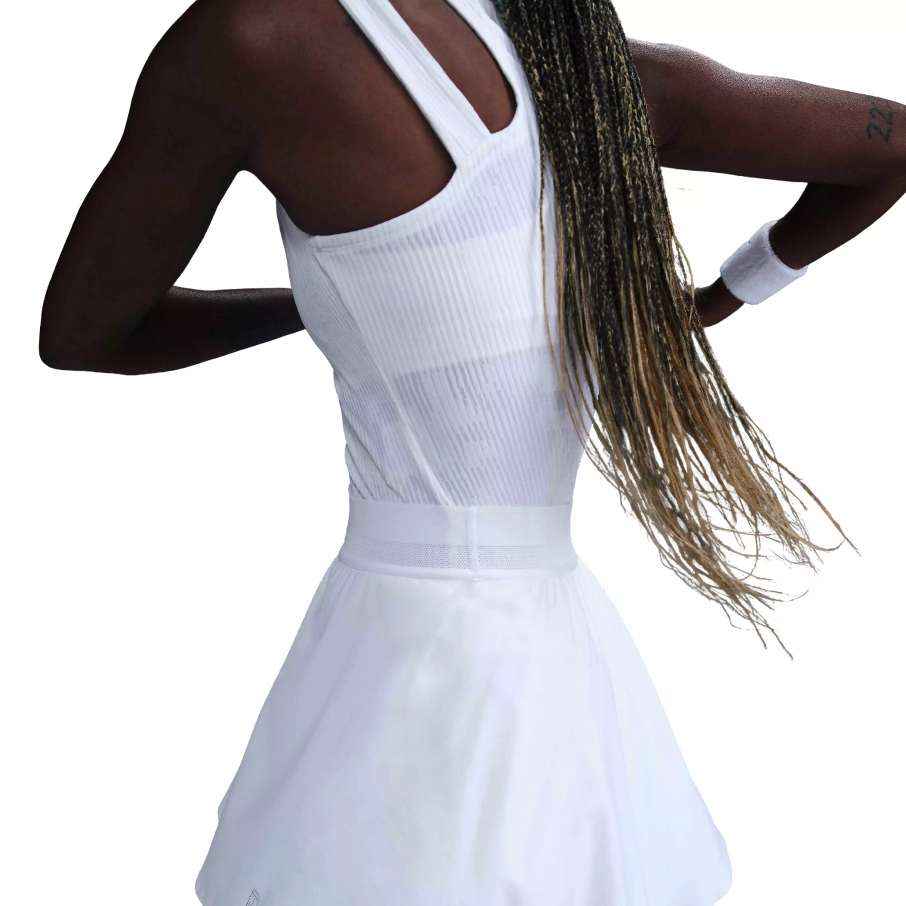 Nike Women's Court Dri-Fit Advantage Ace Skirt-White - WHITE