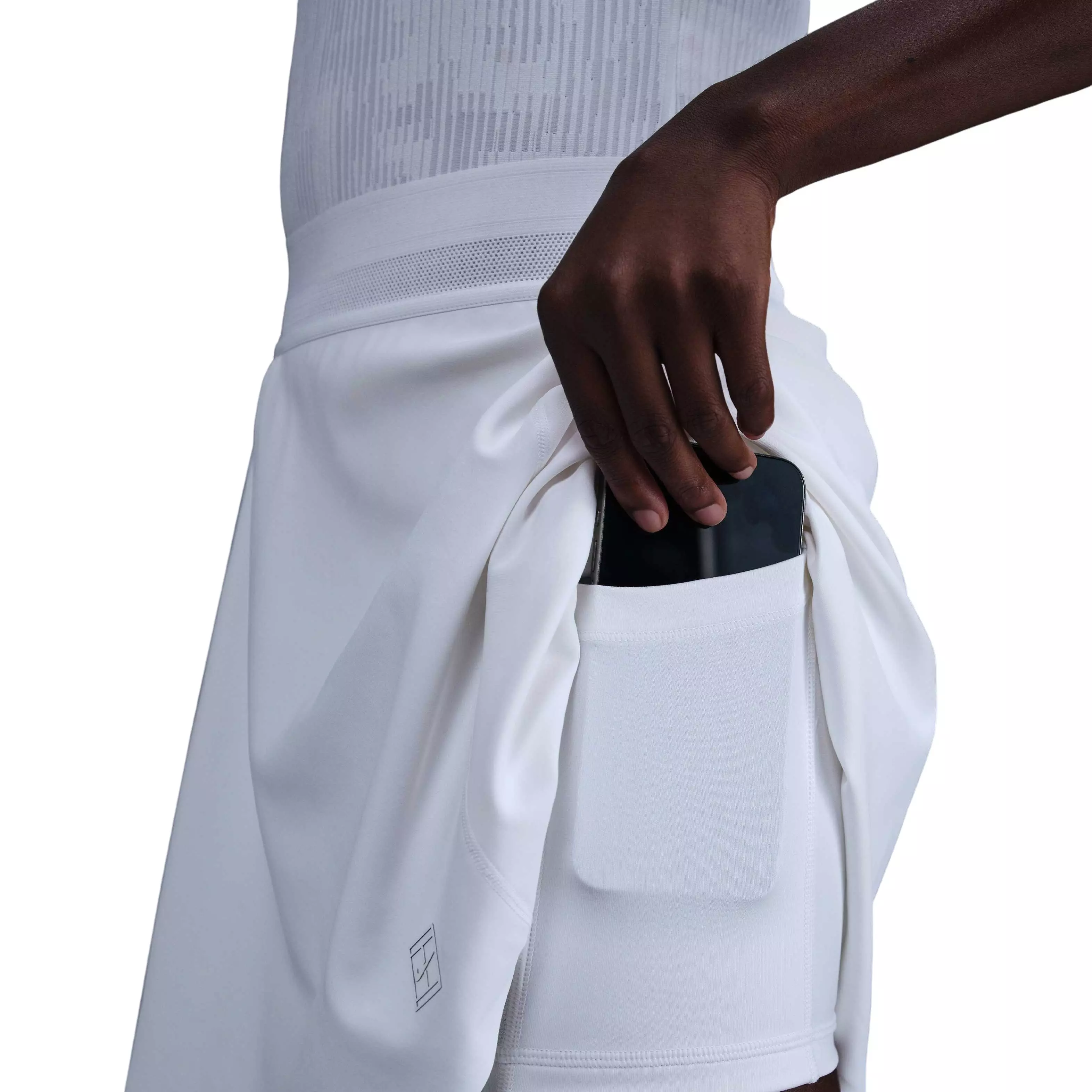 Nike Women's Court Dri-Fit Advantage Ace Skirt-White - WHITE