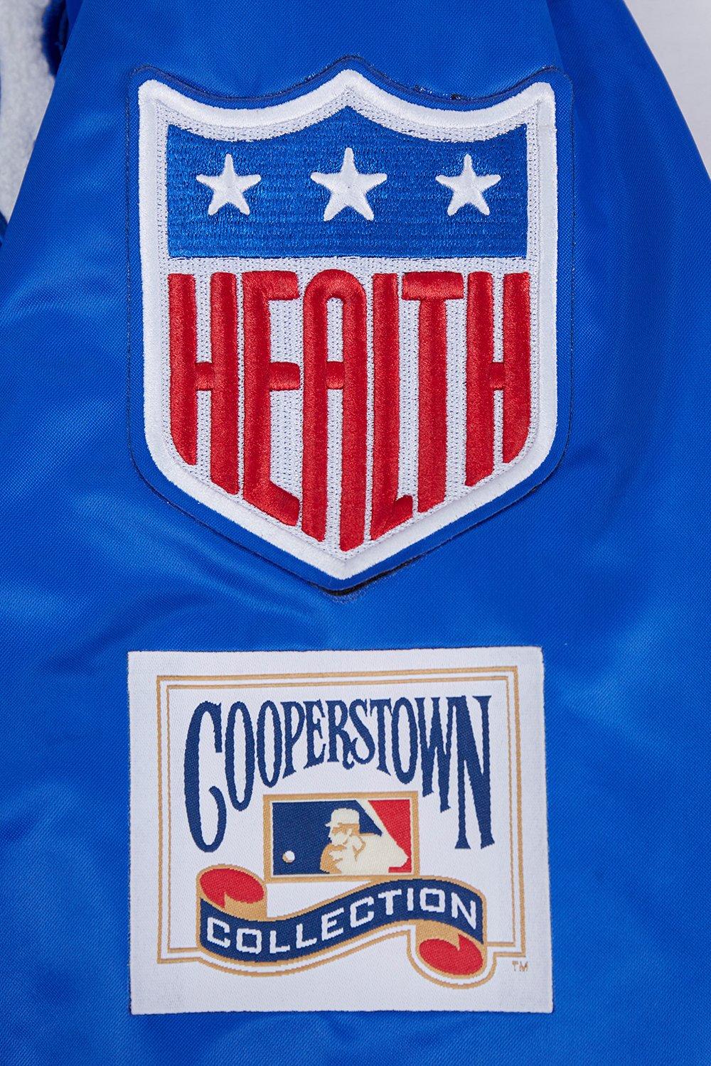 Pro Standard Women's MLB Brooklyn Dodgers Retro Classic Rib Satin Jacket - BLUE Thumbnail View 8