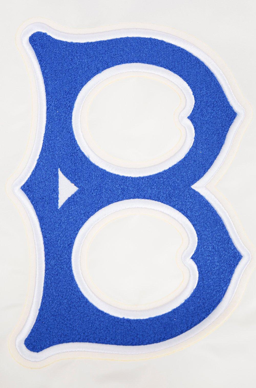 Pro Standard Women's MLB Brooklyn Dodgers Retro Classic Rib Satin Jacket - OFF-WHITE/BLUE Thumbnail View 6