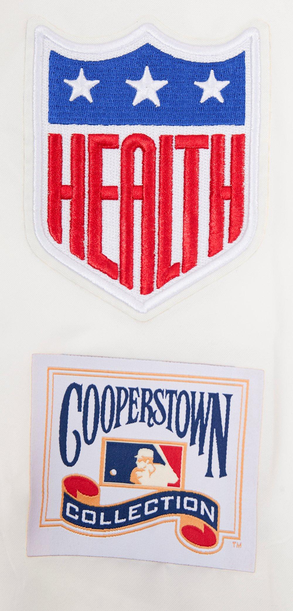 Pro Standard Women's MLB Brooklyn Dodgers Retro Classic Rib Satin Jacket - OFF-WHITE/BLUE Thumbnail View 8