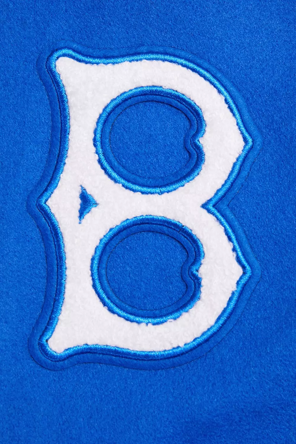 Pro Standard Women's MLB Brooklyn Dodgers Retro Classic Rib Wool Varsity Jacket - BLUE/WHITE