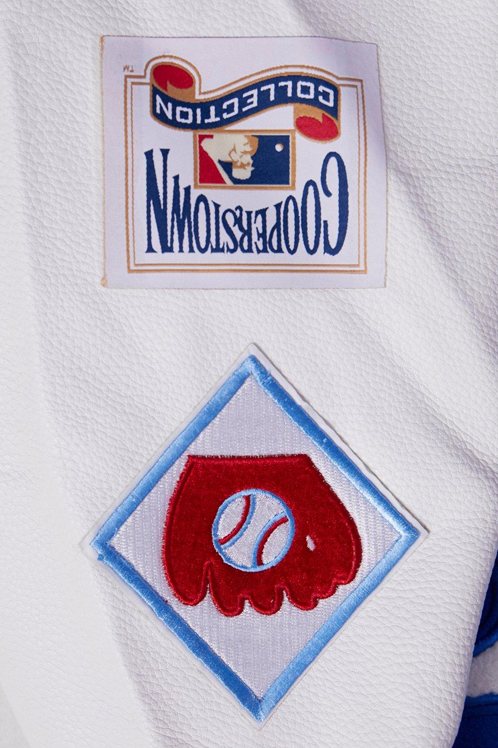 Pro Standard Women's MLB Brooklyn Dodgers Retro Classic Rib Wool Varsity Jacket - BLUE/WHITE Thumbnail View 8