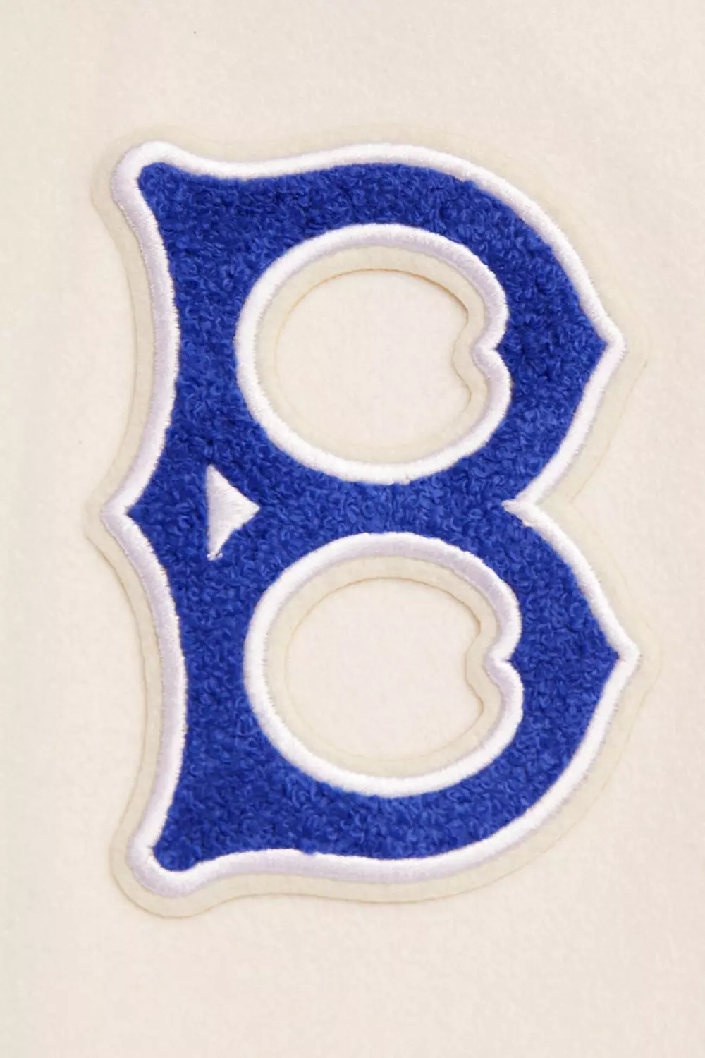 Pro Standard Women's MLB Brooklyn Dodgers Retro Classic Rib Wool Varsity Jacket - OFF-WHITE/BLUE